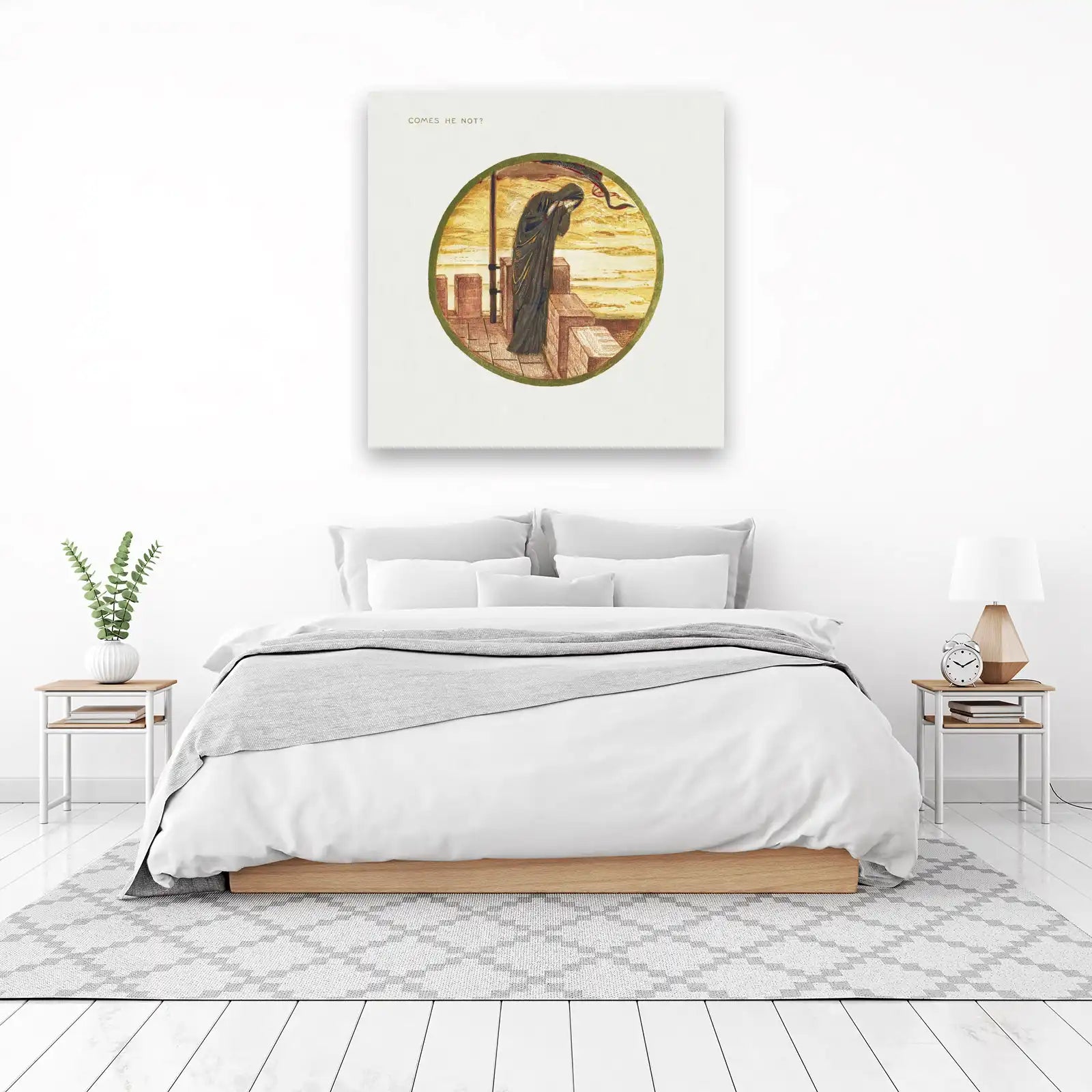 Melancholy Reaper Waiting Wall Art