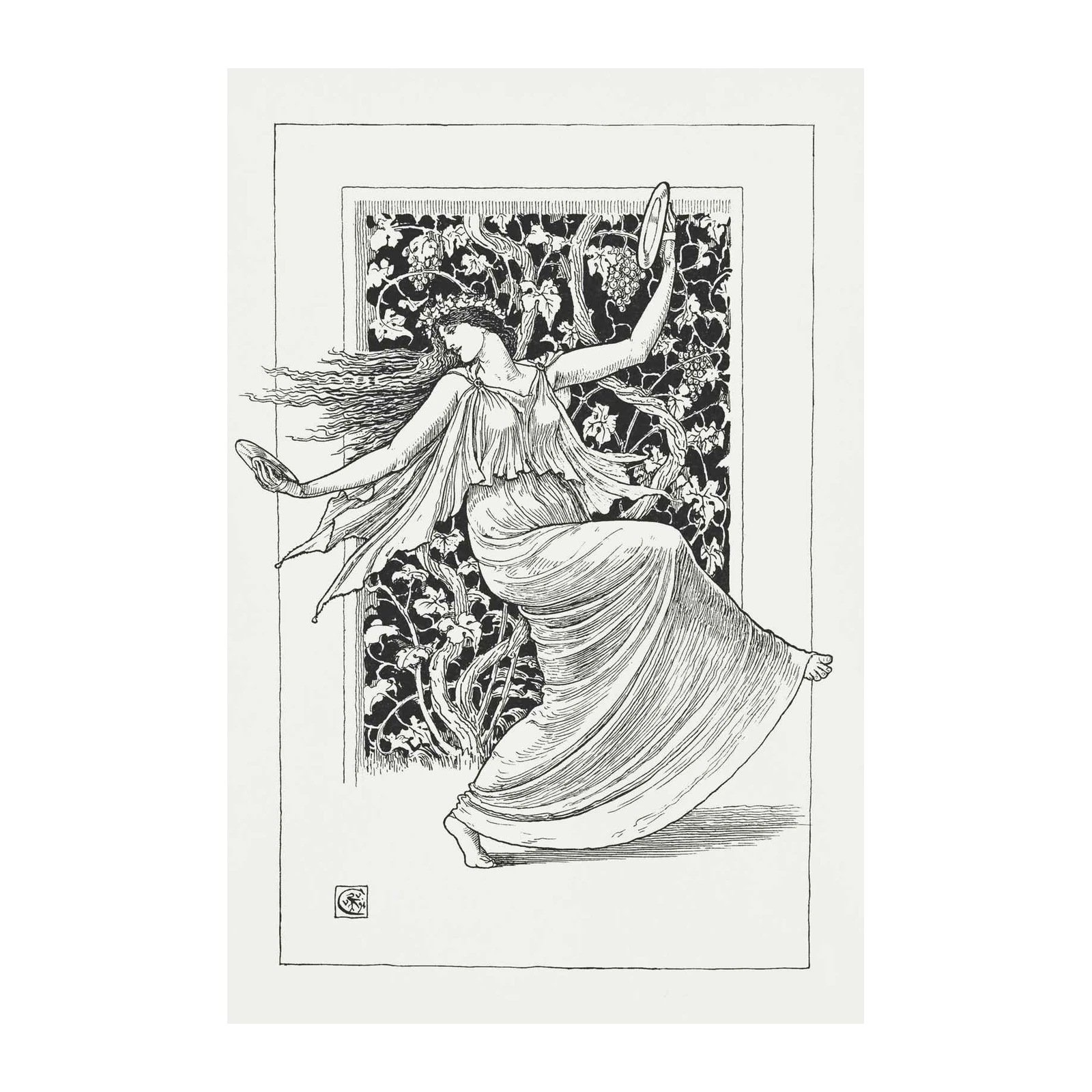 Vintage Dancer Grapevine Art Wall Art