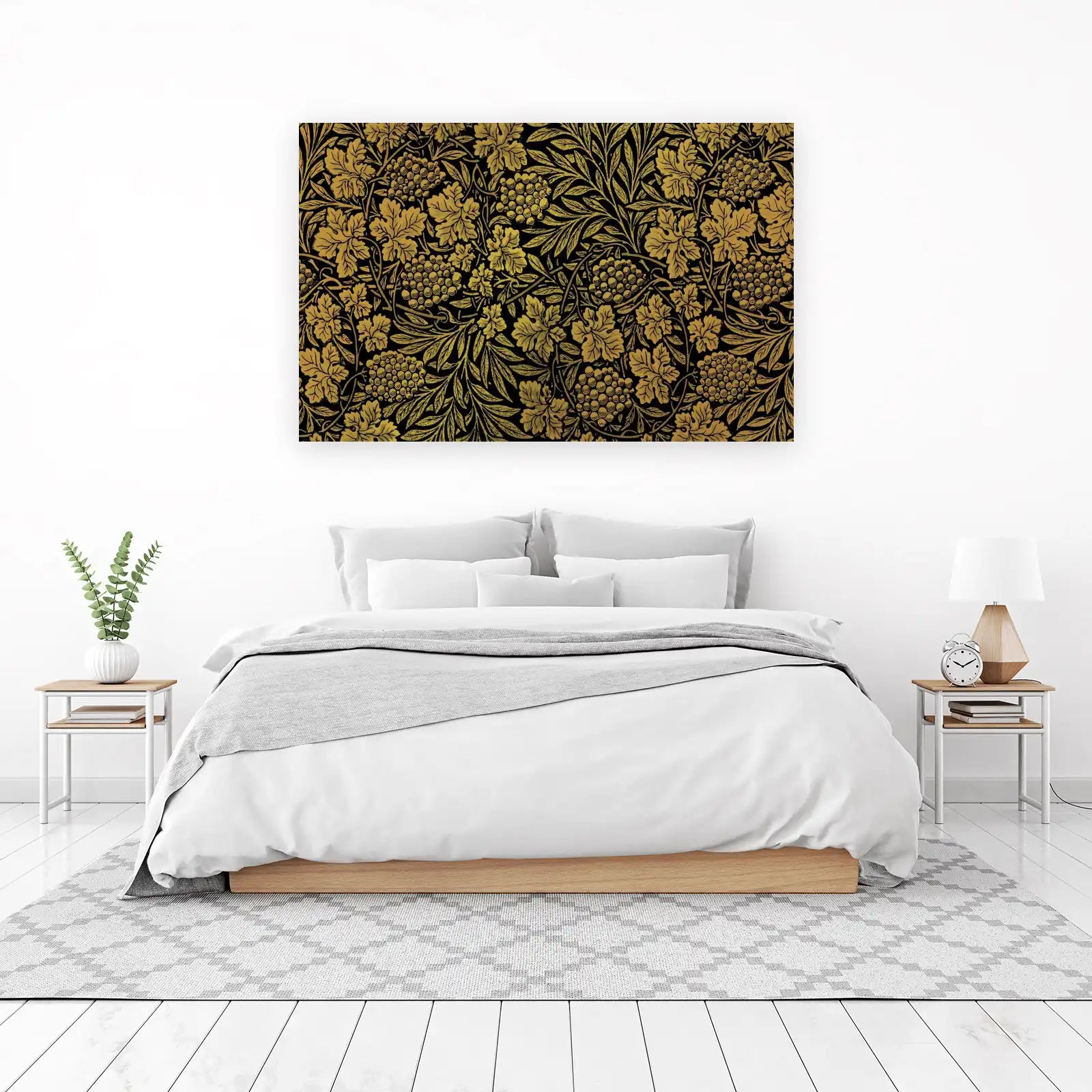 Golden Grape Vine Art Wall Art