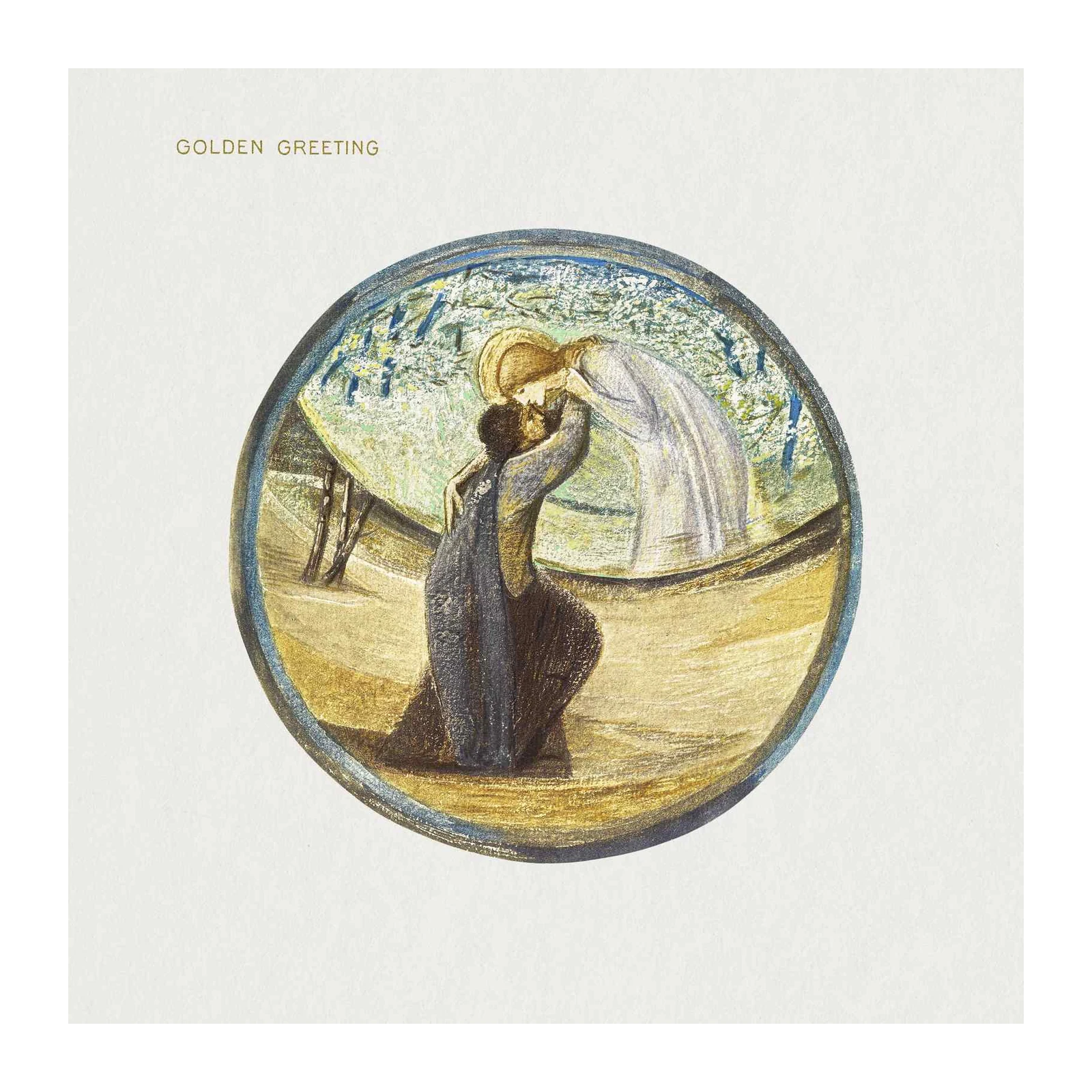 Golden Greeting Embrace Wall Art