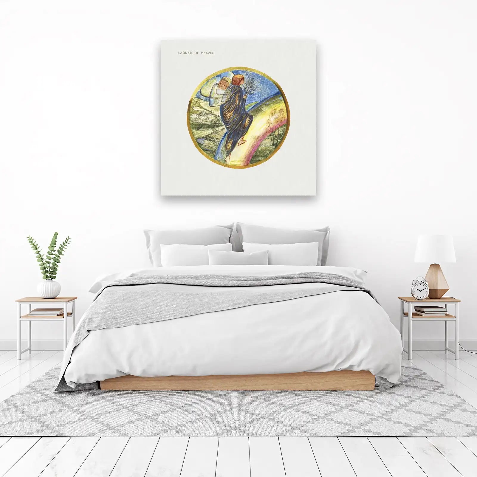 Ladder of Heaven Angelic Landscape Wall Art