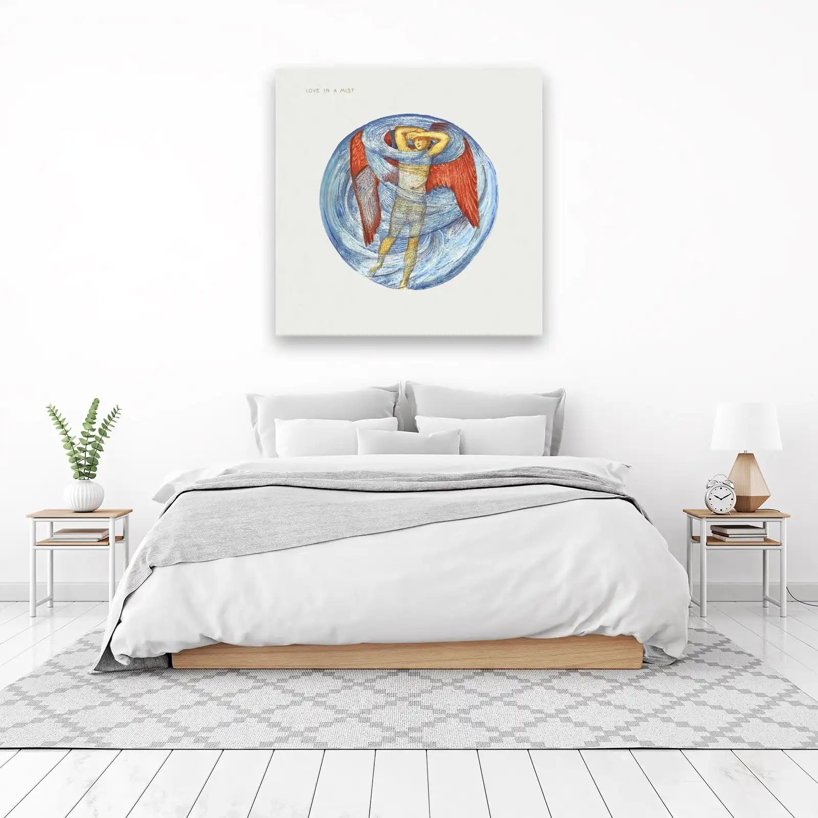 Angel in Mist Dreamscape Wall Art