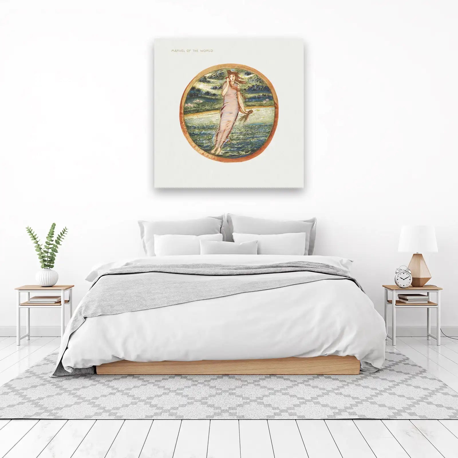 Dreamy Muse Beside the Water Wall Art