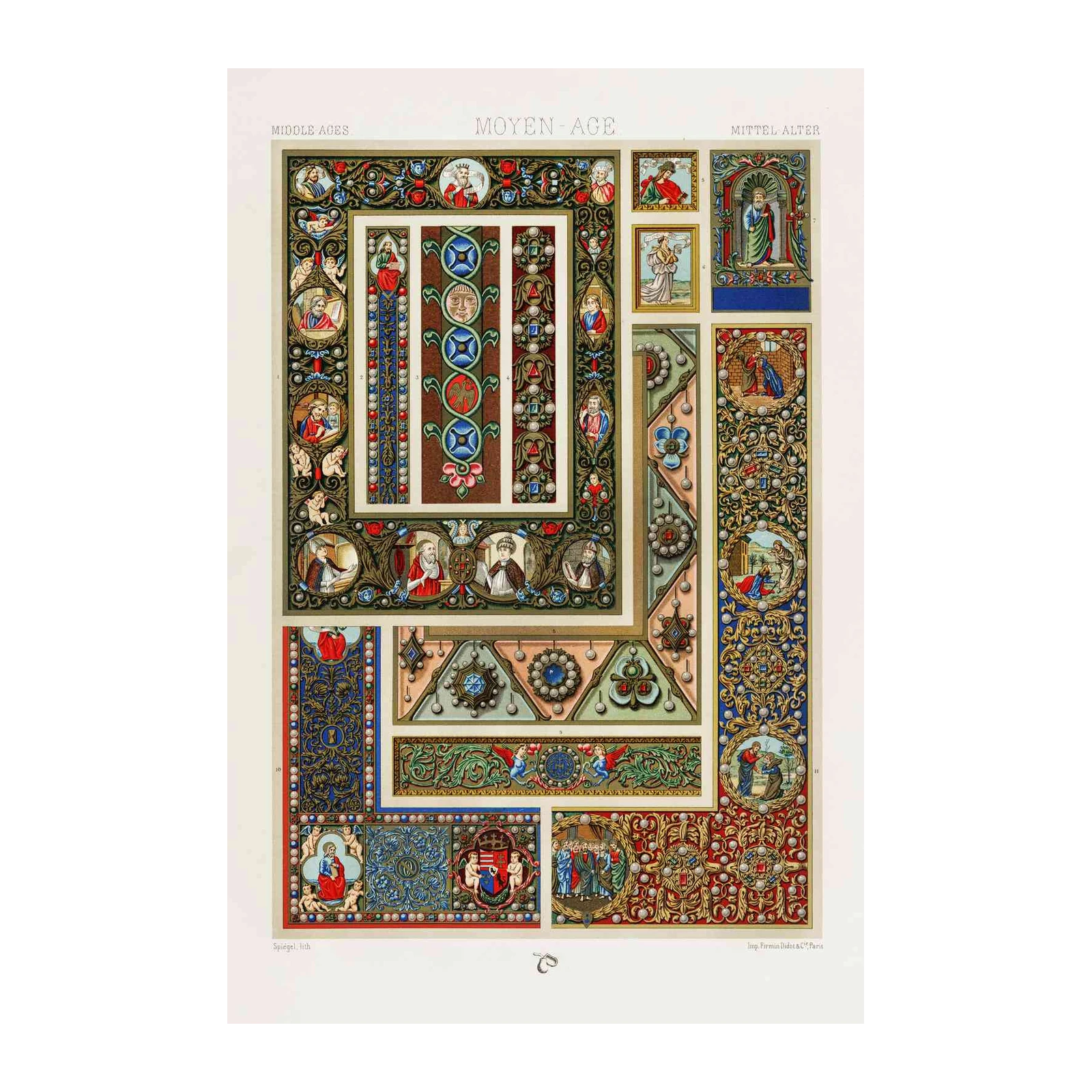 Medieval Illuminated Manuscript Art Wall Art
