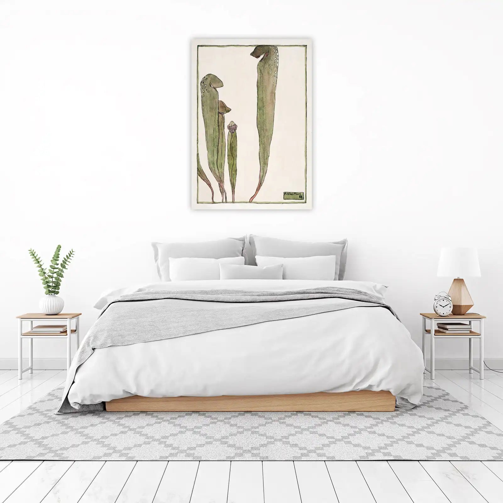 Art Nouveau Pitcher Plant Botanical Wall Art