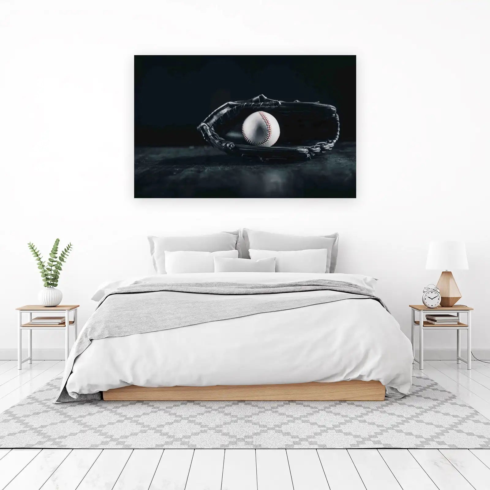 Classic Baseball & Glove Wall Art