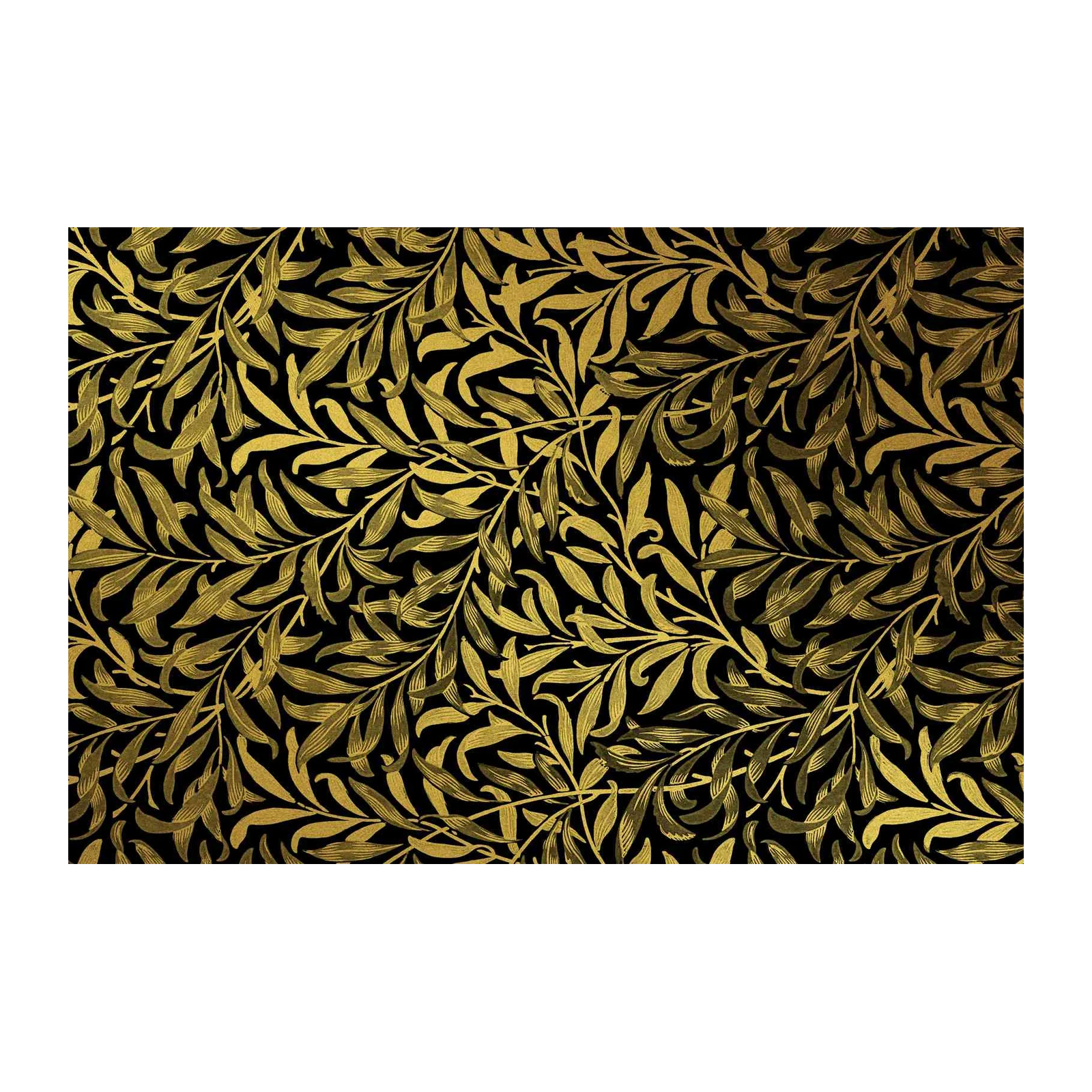 Elegant Gold Willow Branch Art Wall Art