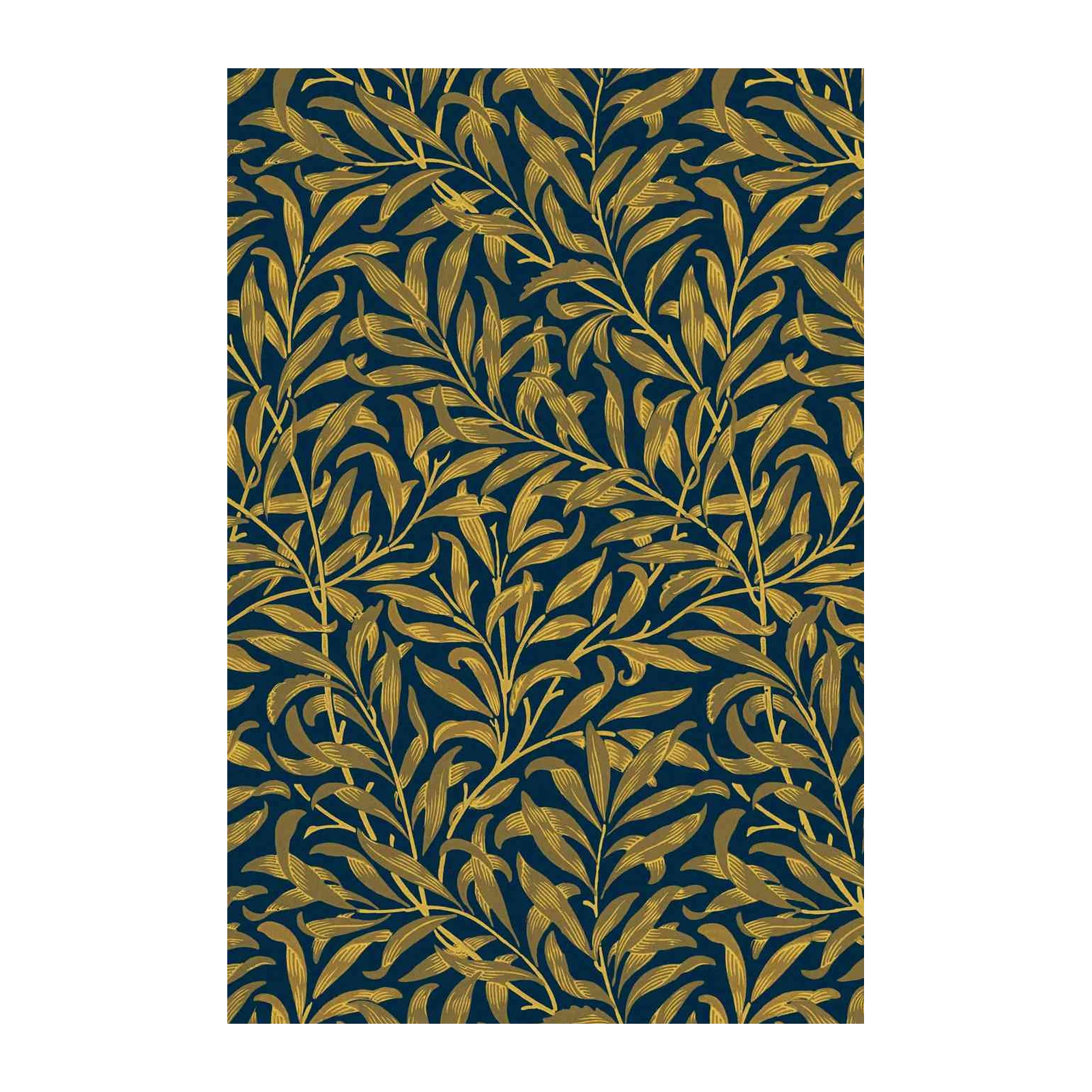 Elegant Willow Branch Navy & Gold Wall Art