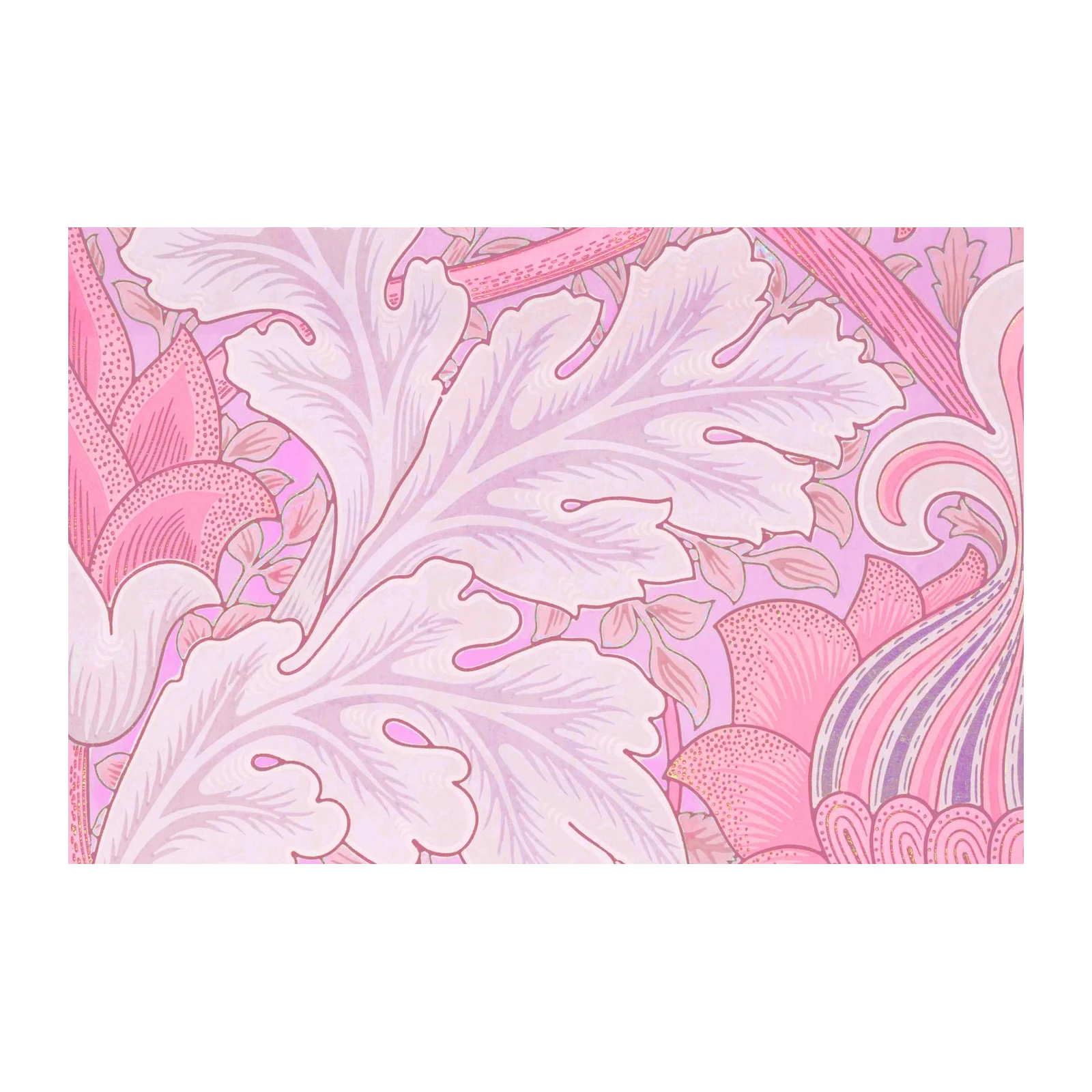 Pastel Floral Art Nouveau Wall Art