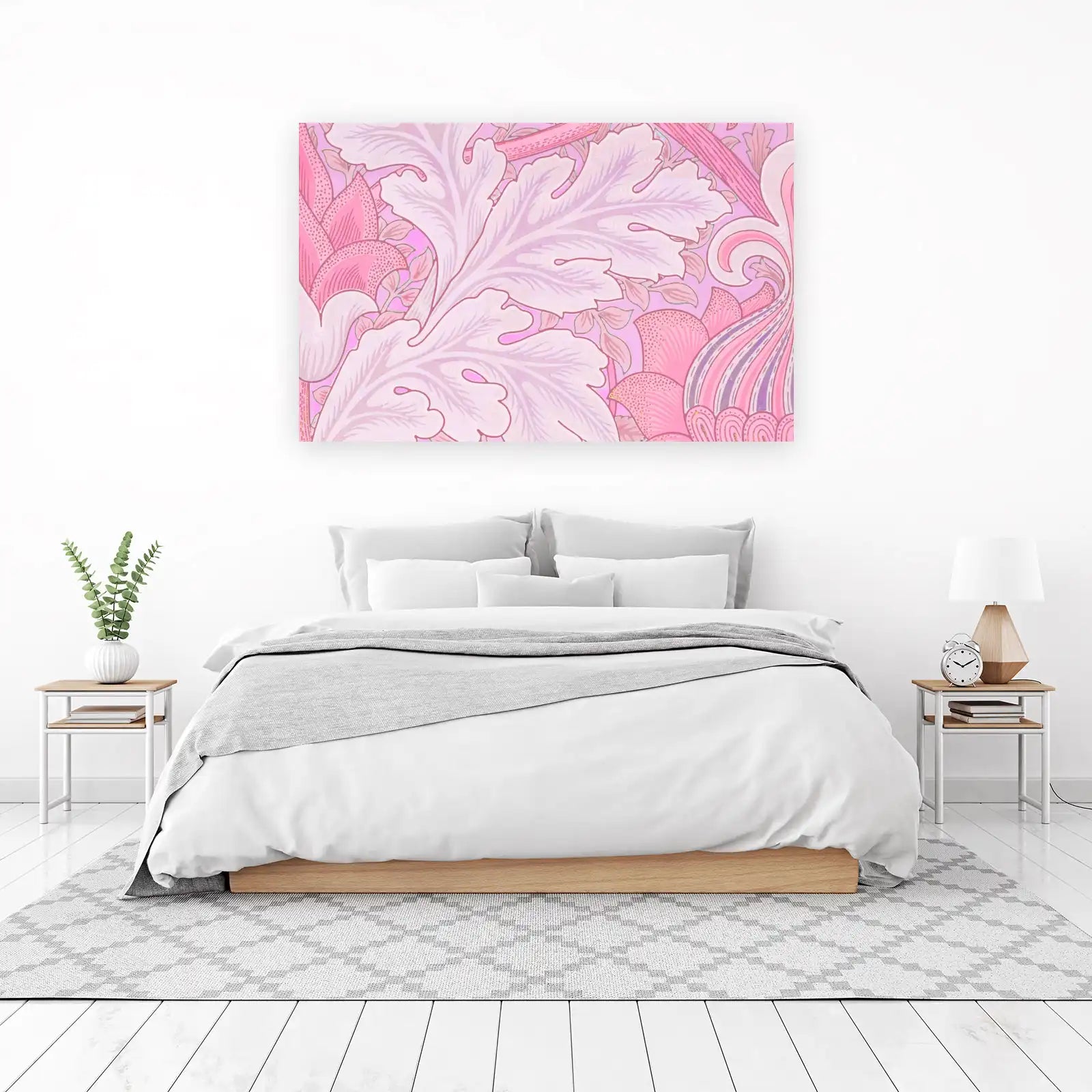 Pastel Floral Art Nouveau Wall Art