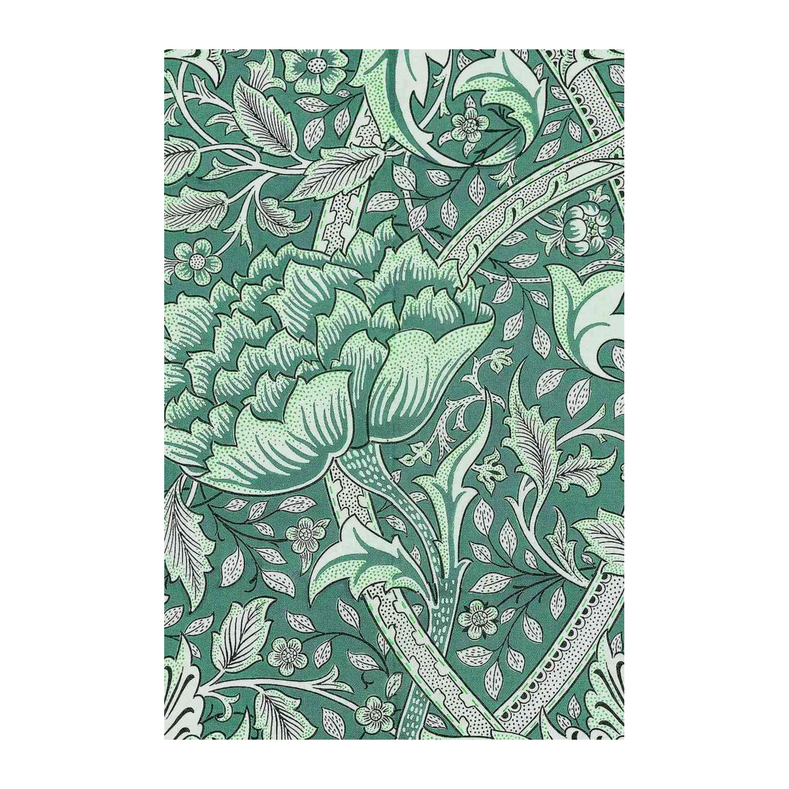 Vintage Floral Green Art Nouveau Wall Art