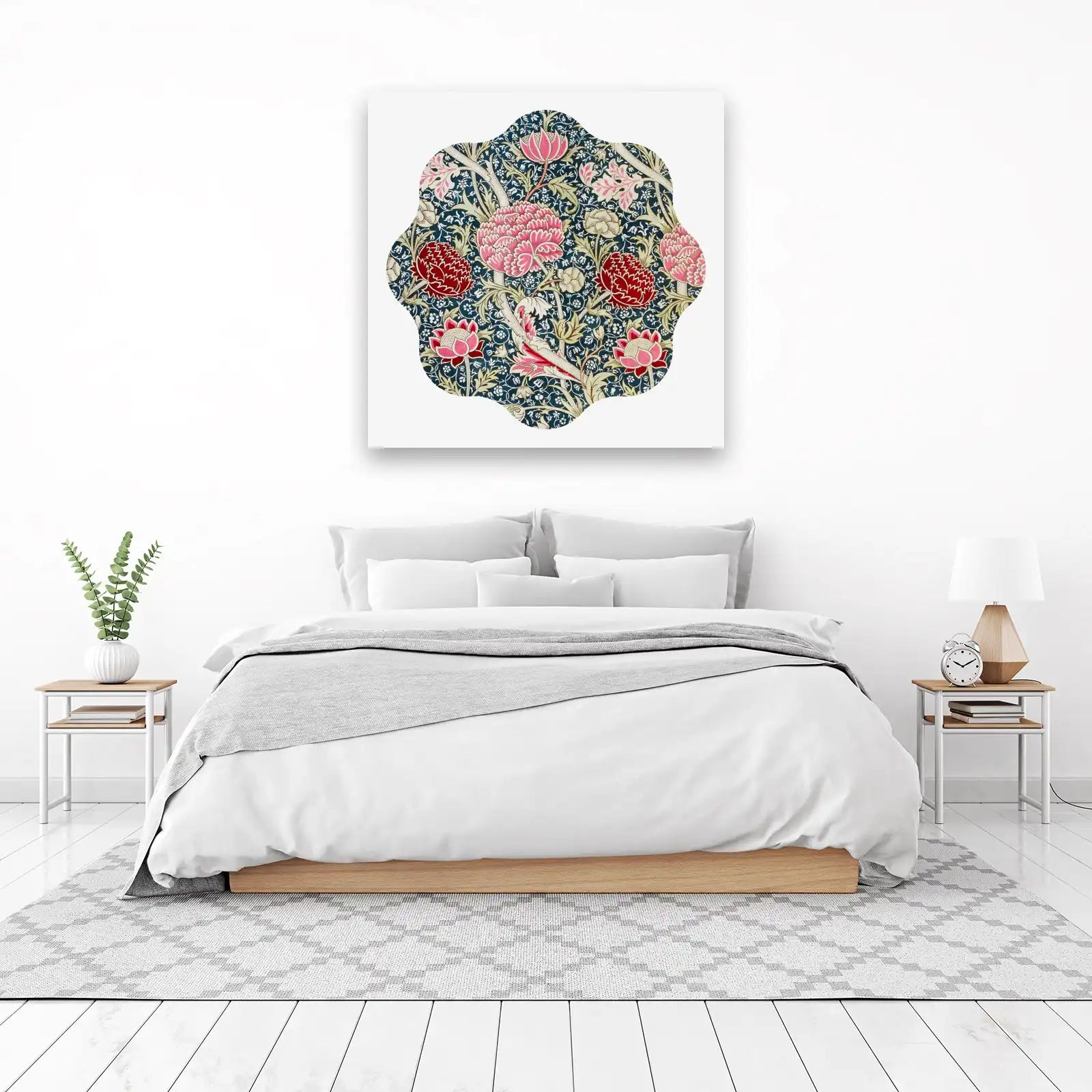 Vintage Floral Art Nouveau Wall Art