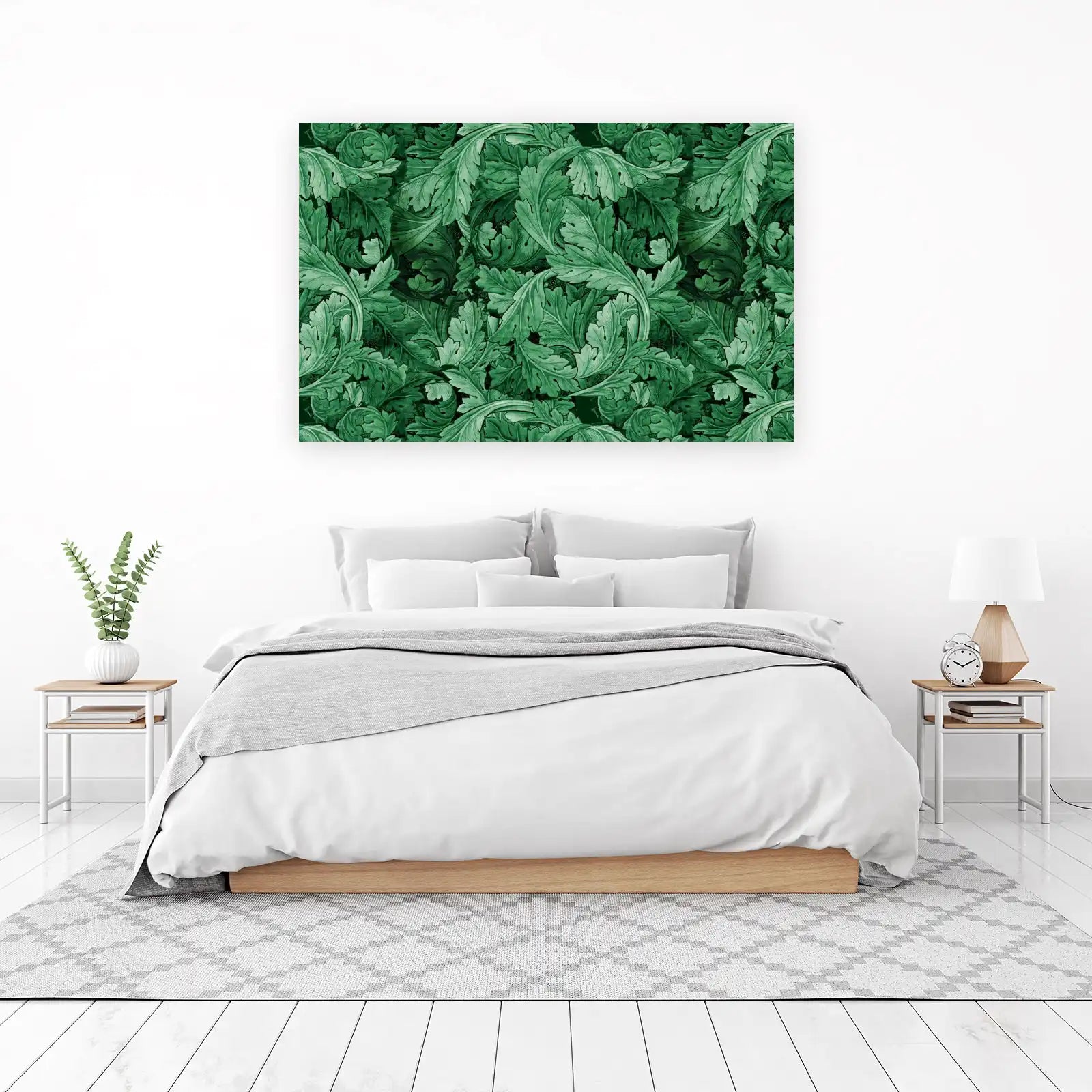 Emerald Leaf Vintage Botanical Wall Art
