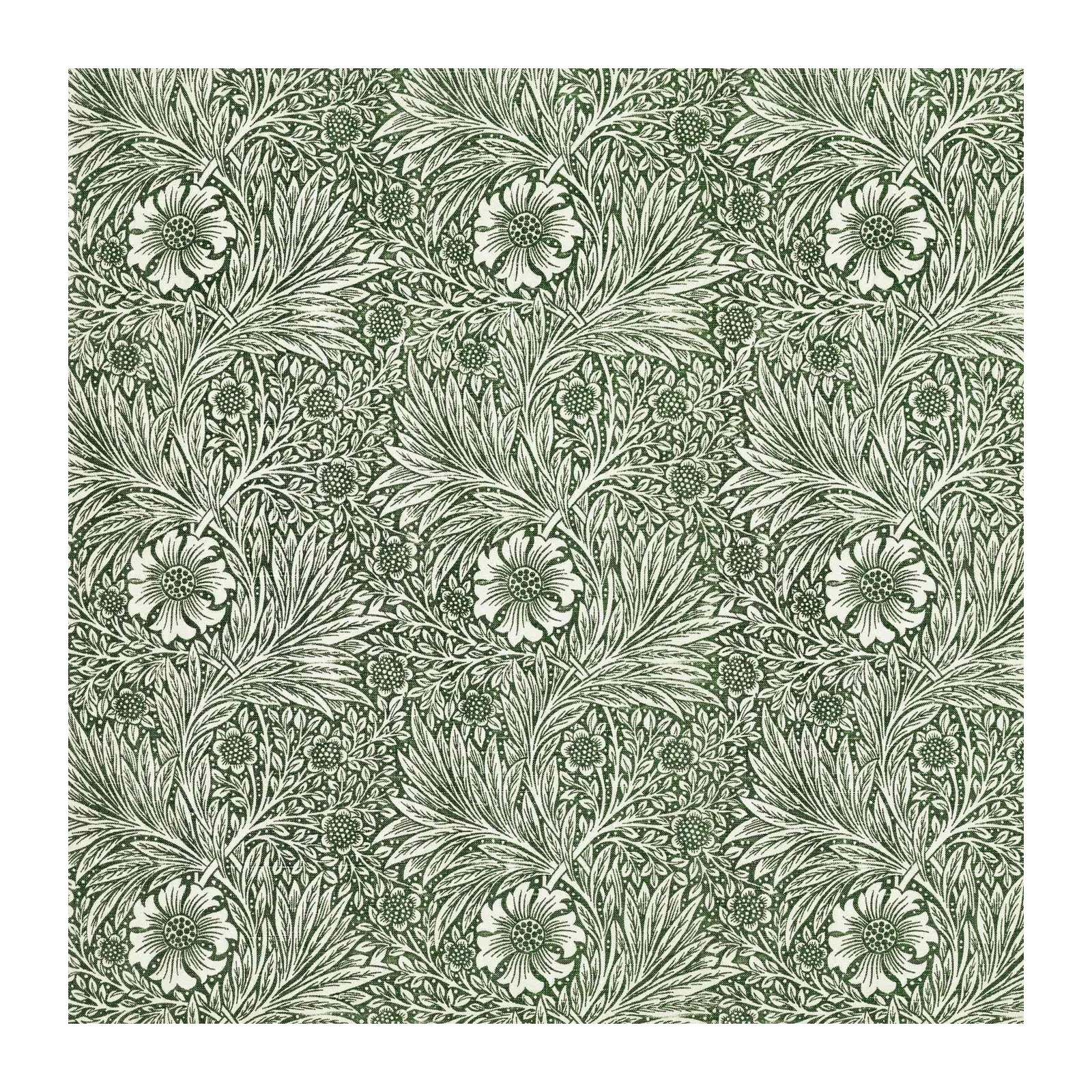 Elegant Floral Art Nouveau Green Wall Art