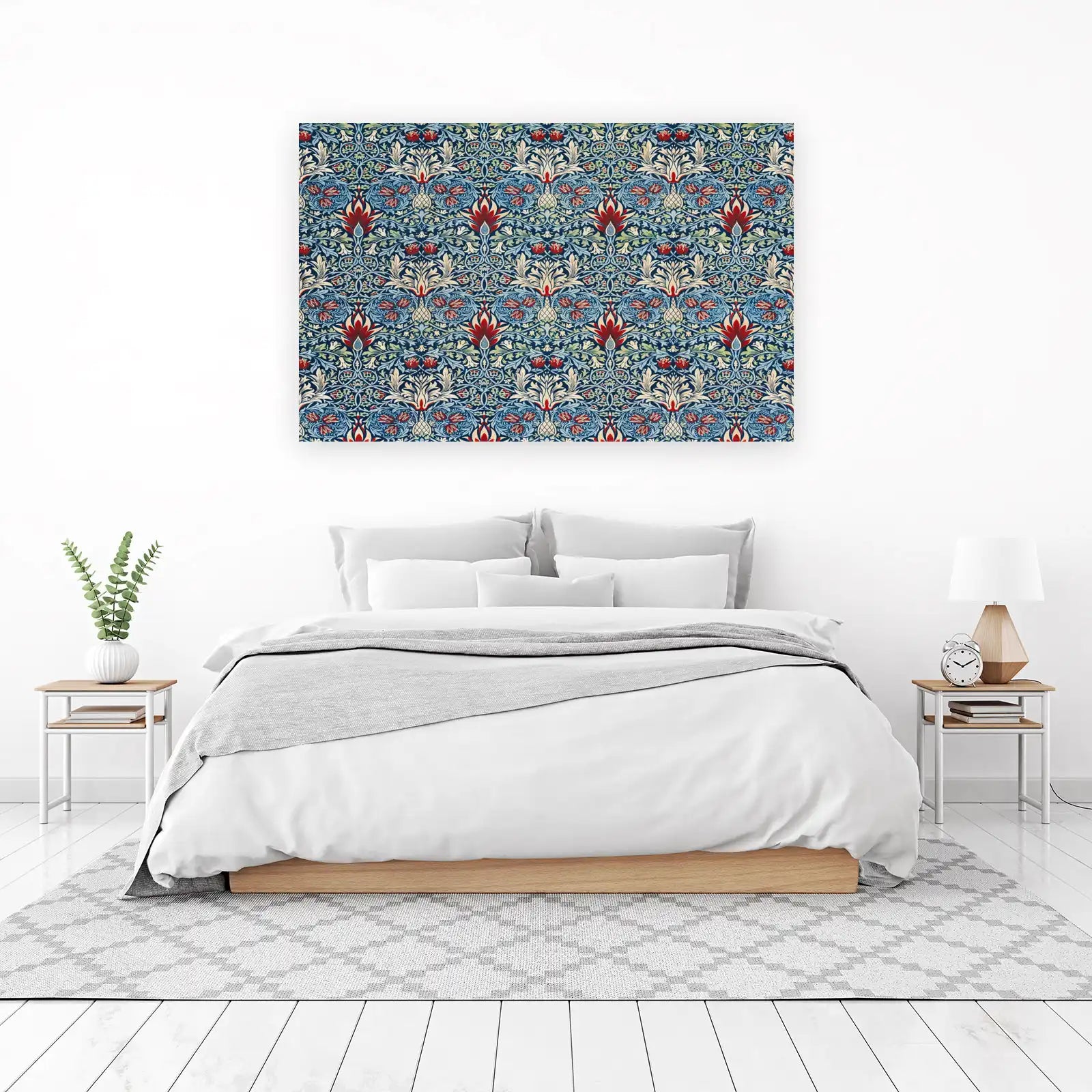 Intricate Floral Art Nouveau Wall Art