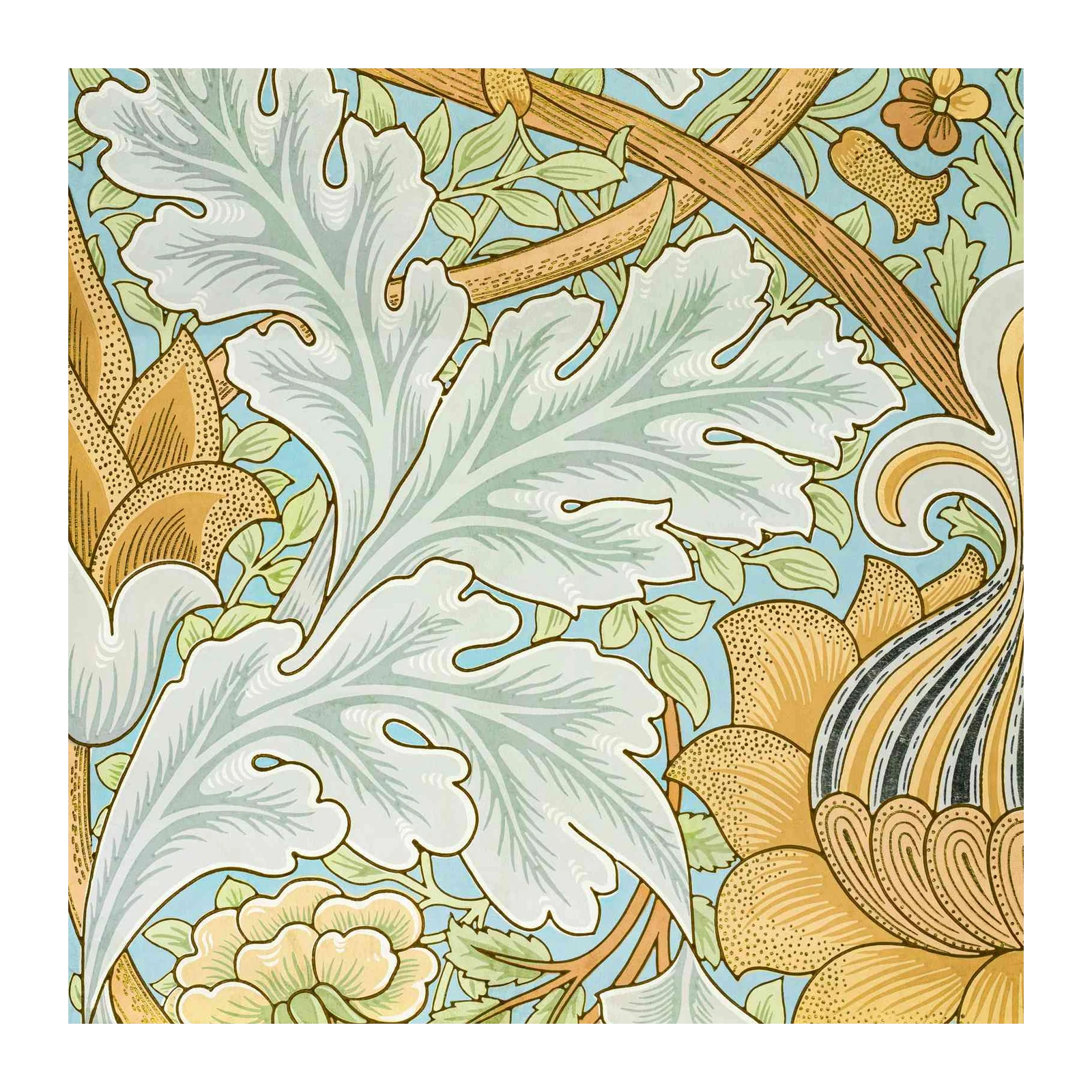 Art Nouveau Floral Nature Wall Art