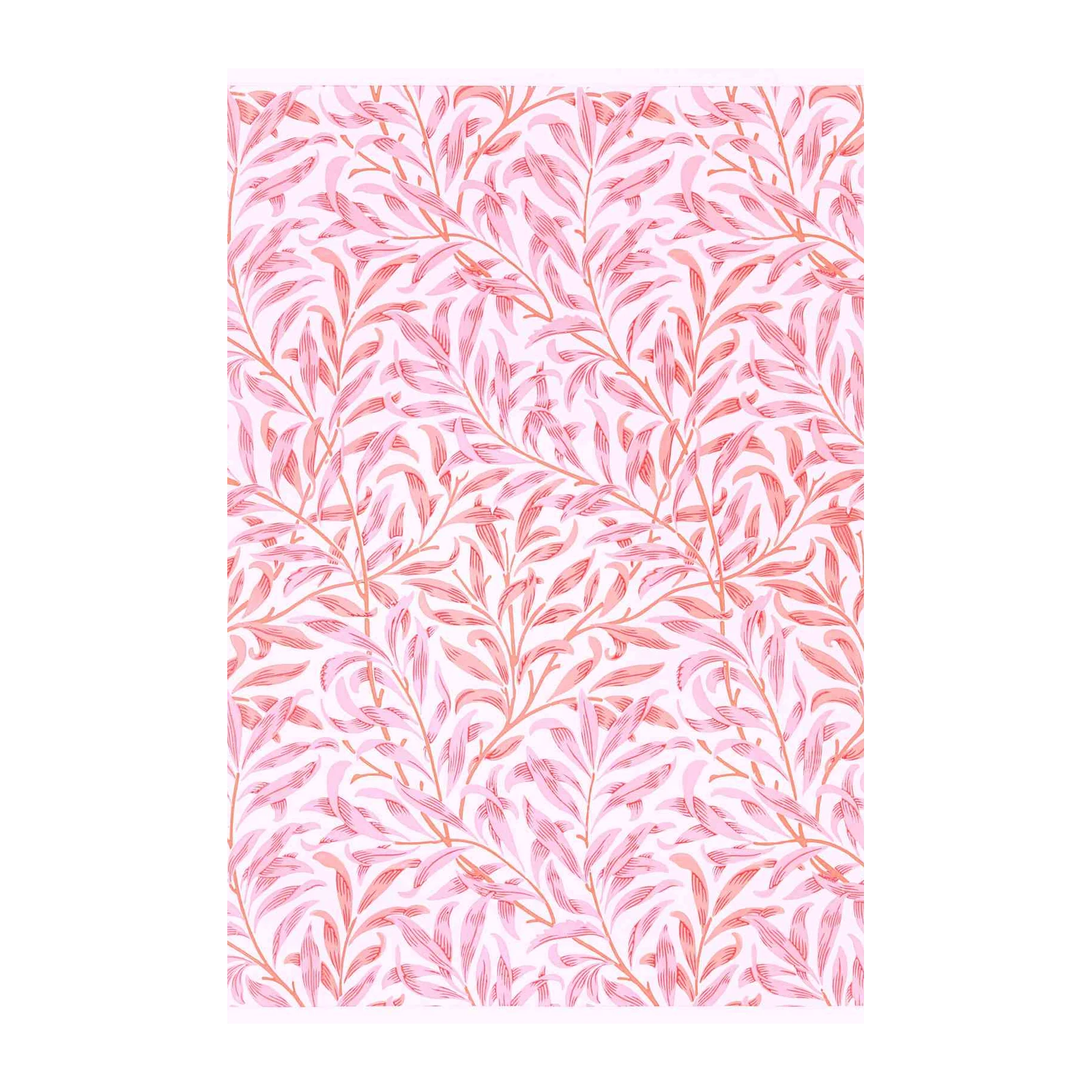 Elegant Pink Willow Branch Wall Art