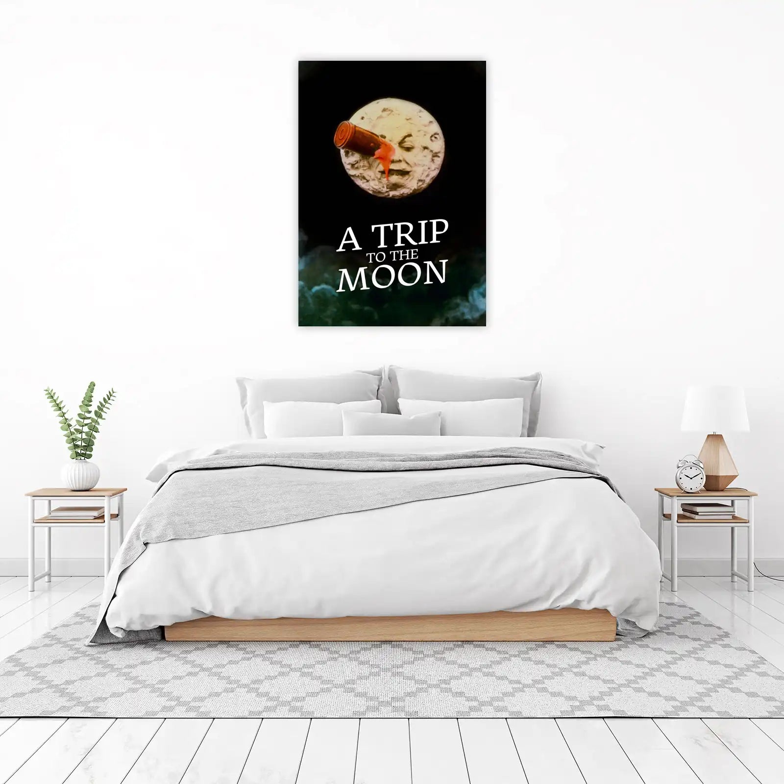 A Trip to the Moon Vintage Sci-Fi Wall Art