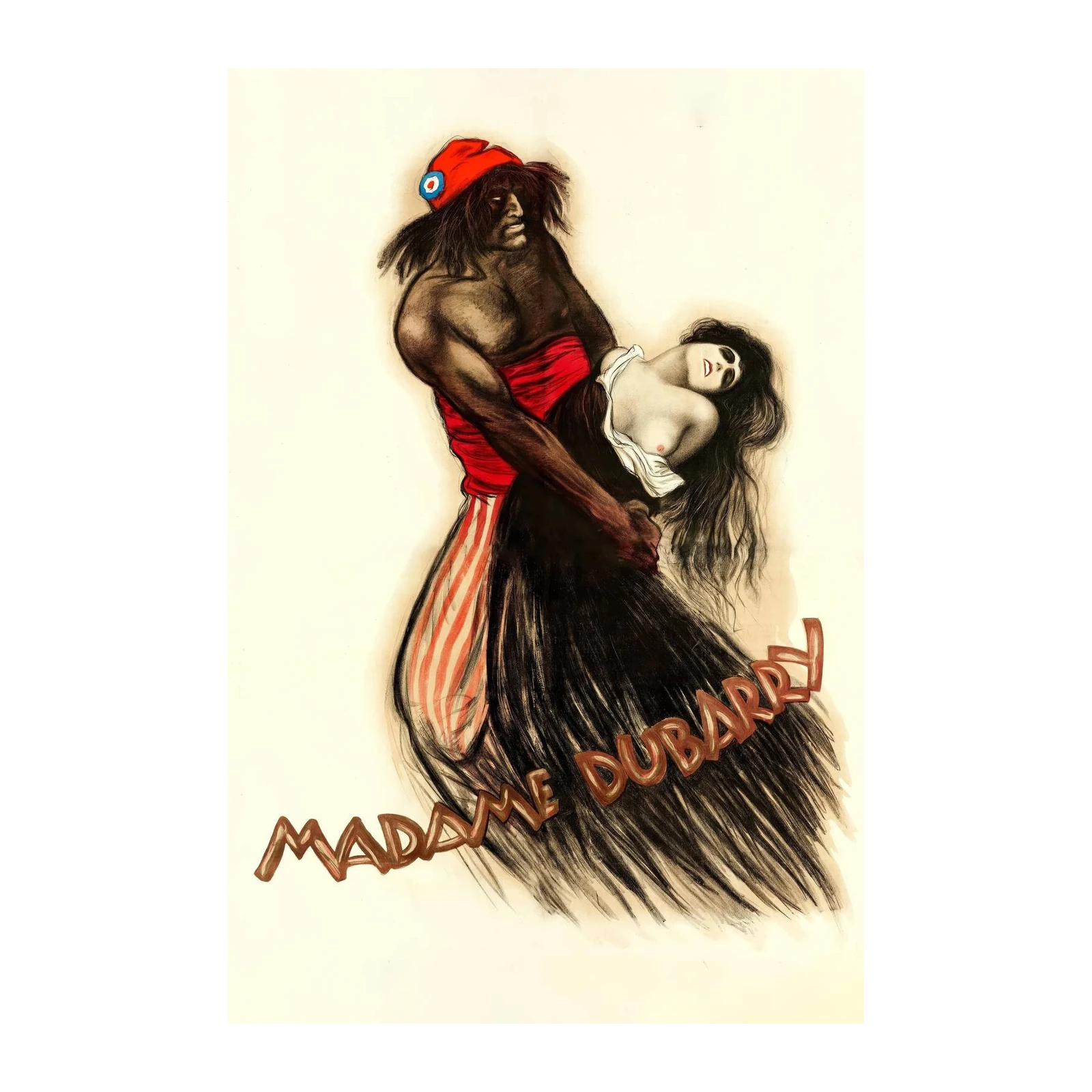 Vintage Madame Dubarry Exotic Dancer Wall Art