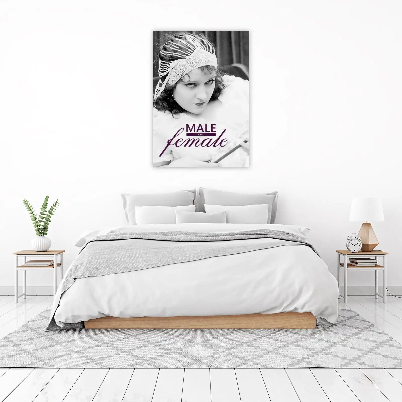 Vintage Glamour Woman Portrait Wall Art