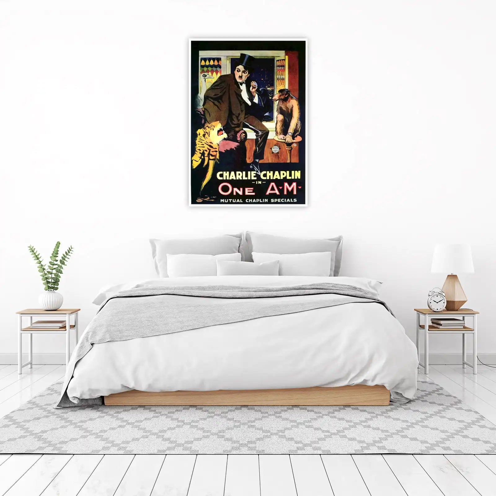 Vintage Charlie Chaplin "One A.M." Wall Art