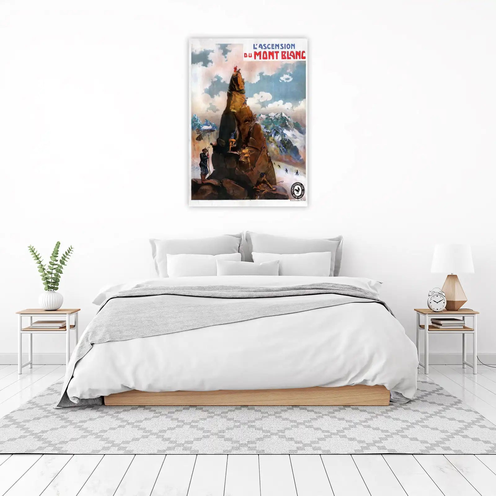 Vintage Mont Blanc Climb Wall Art
