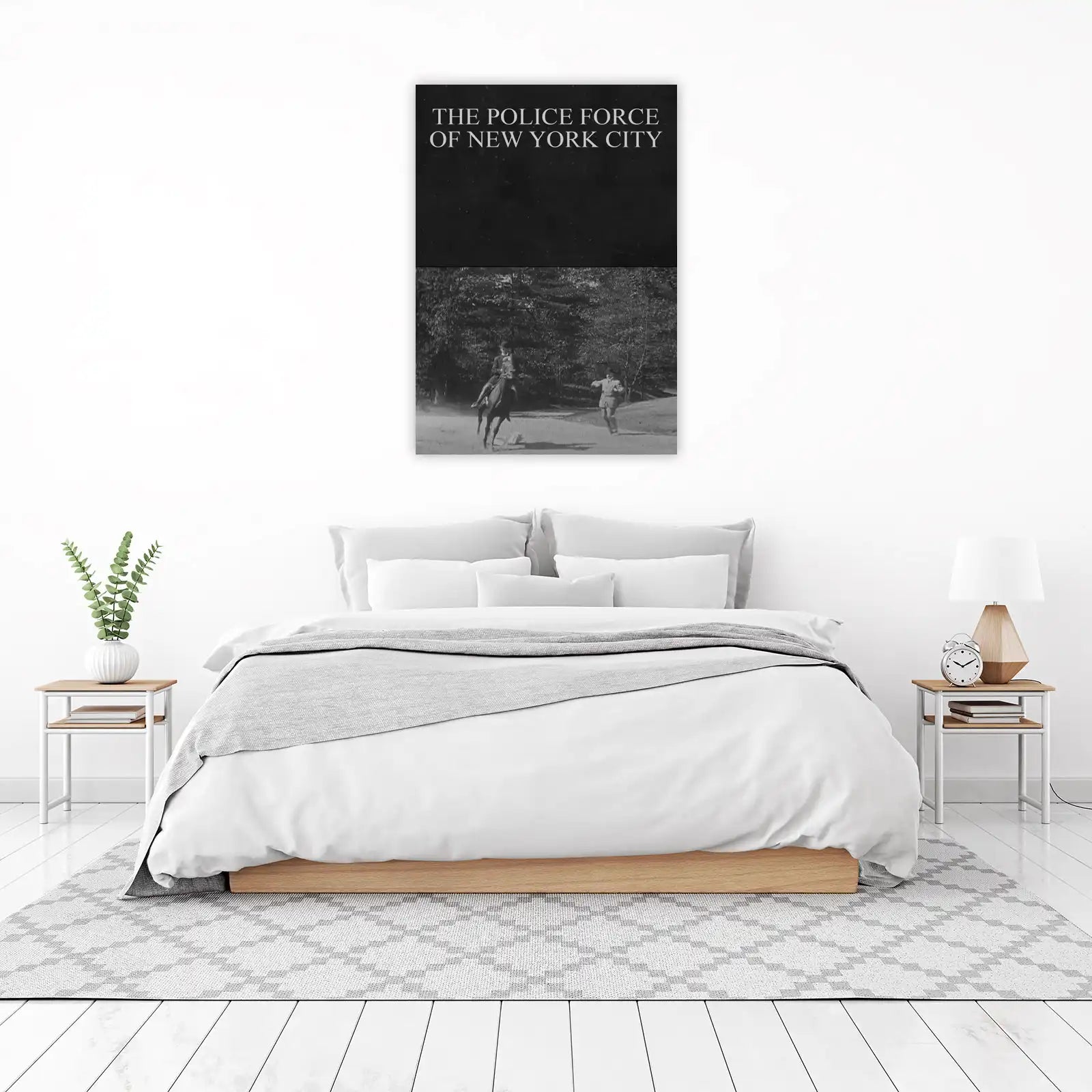 Vintage NYC Police Horseback Patrol Wall Art