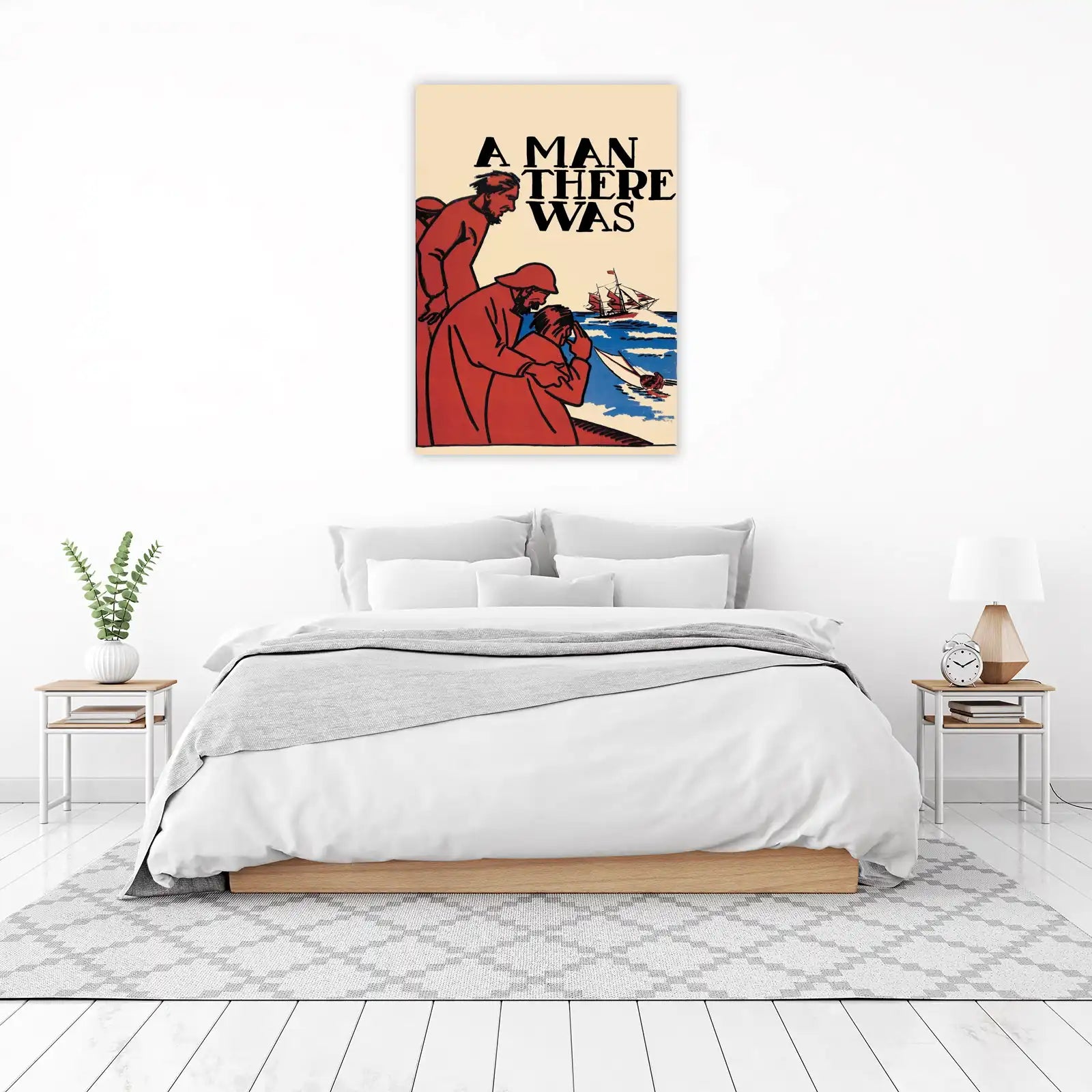 Vintage Nautical "A Man There Was" Wall Art