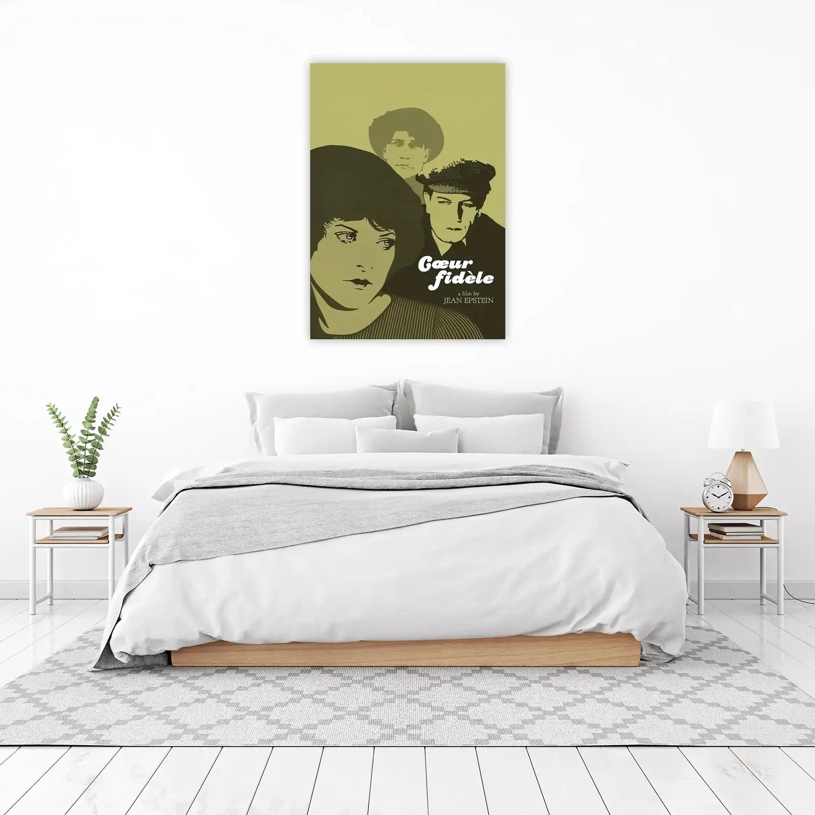 Retro Film Poster 'Coeur fidèle' Wall Art