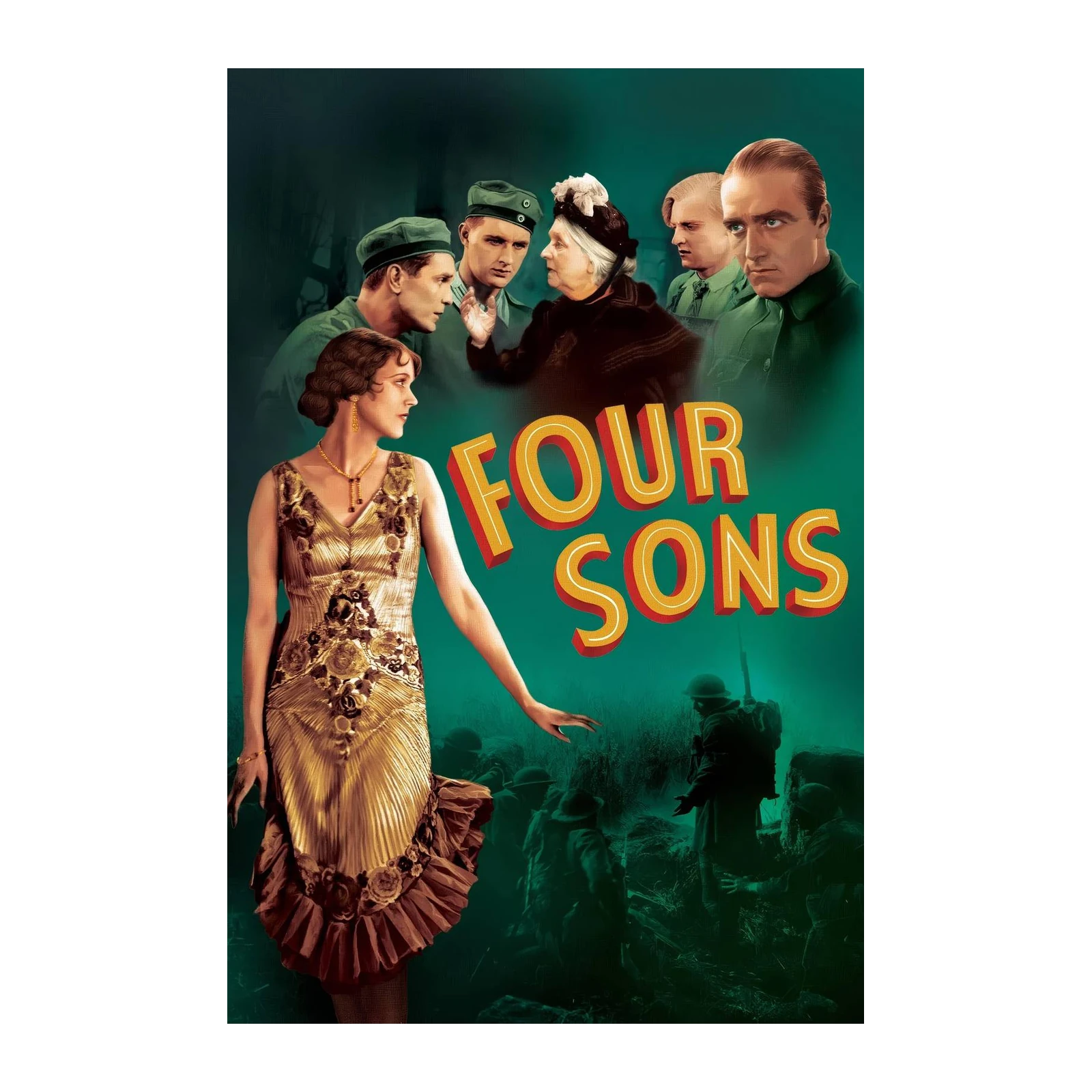 Vintage Film Poster "Four Sons" Wall Art