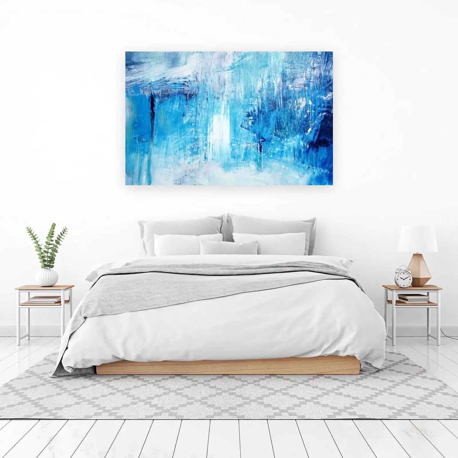 Abstract Blue Serenity Wall Art Wall Art