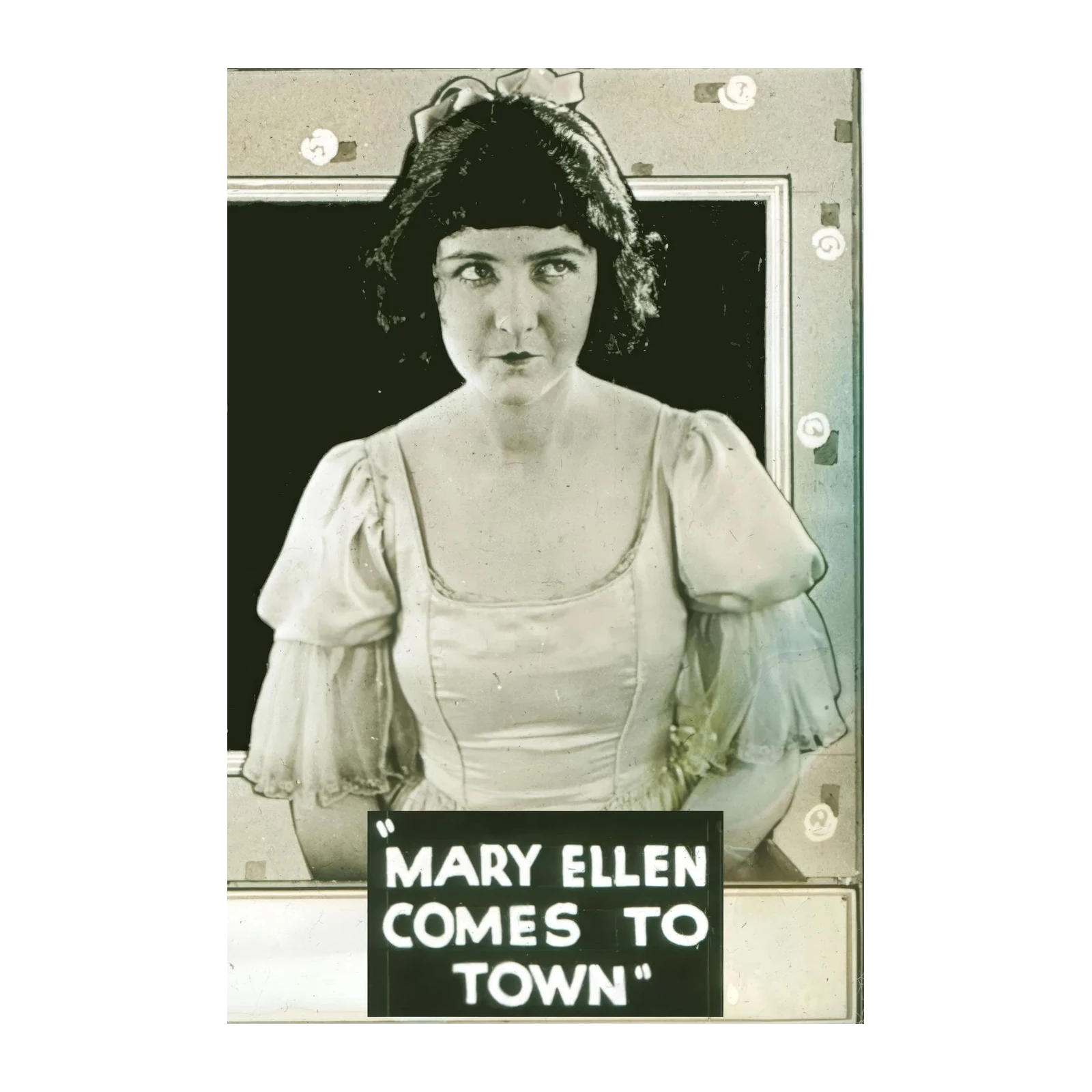 Vintage Silent Film Star "Mary Ellen Comes to Town" Wall Art