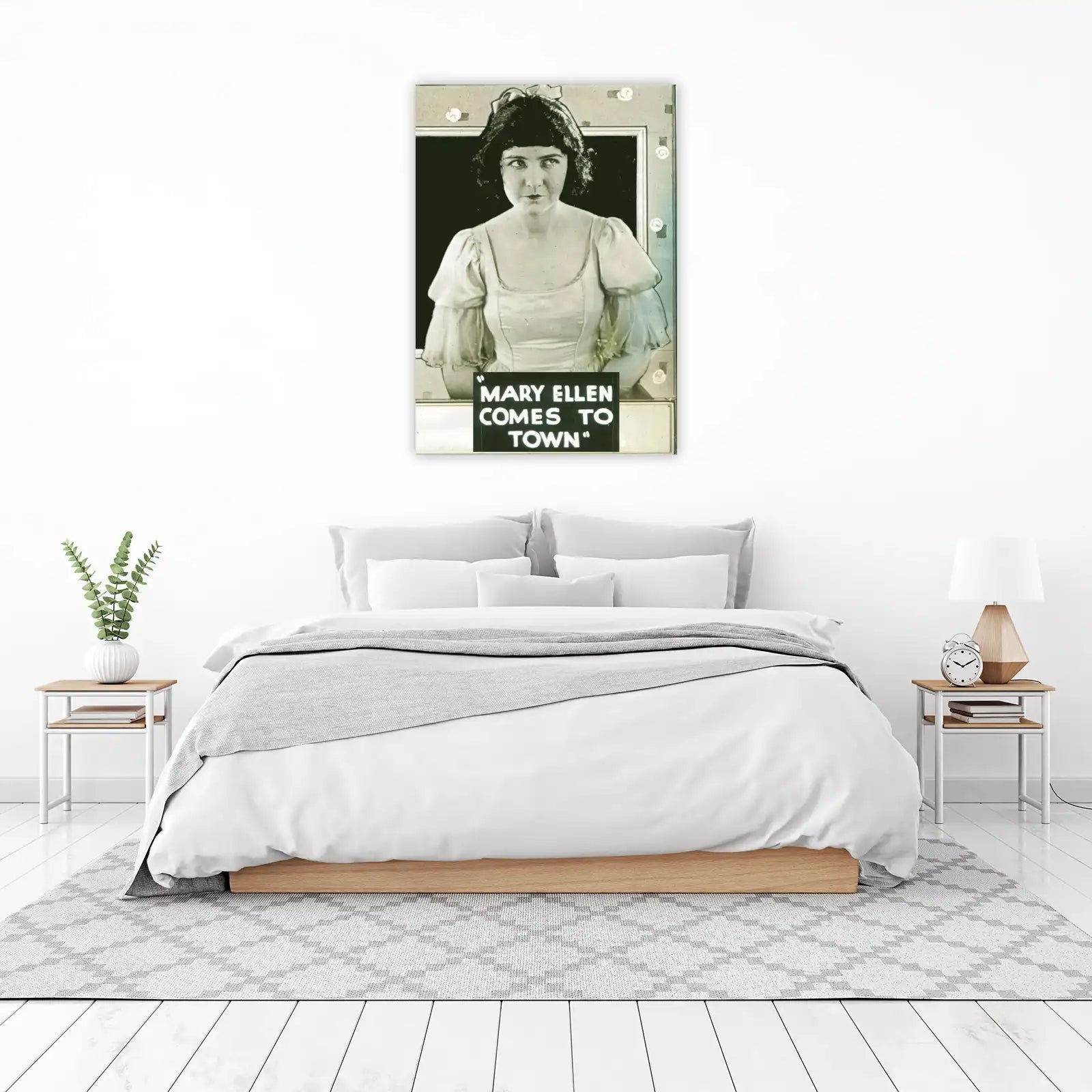 Vintage Silent Film Star "Mary Ellen Comes to Town" Wall Art