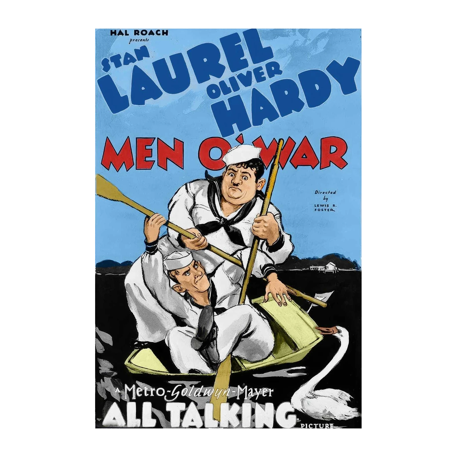 Laurel & Hardy Men O' War Wall Art