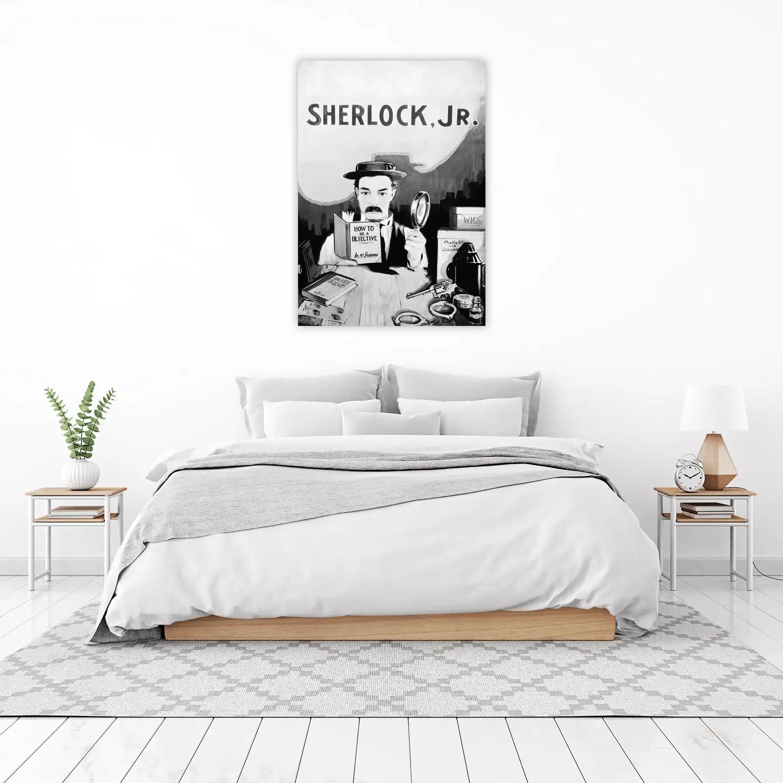 Sherlock Jr. Detective Art Wall Art