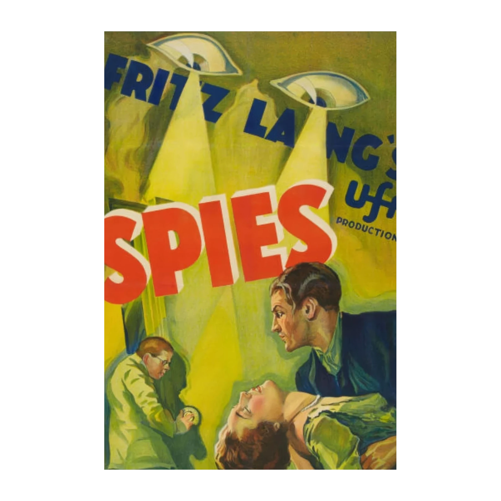Fritz Lang Spies Movie Poster Wall Art