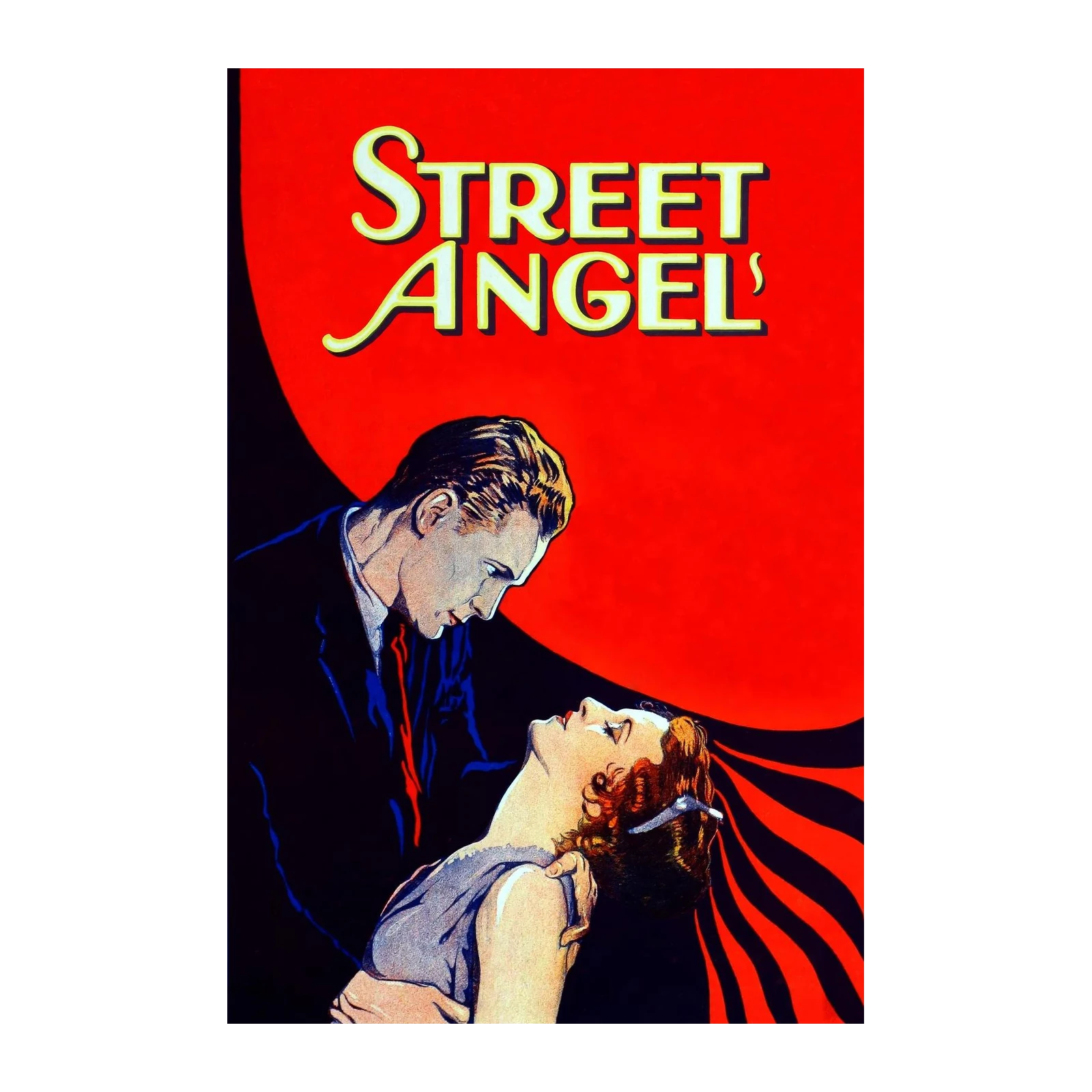 Vintage Street Angel Romantic Drama Wall Art