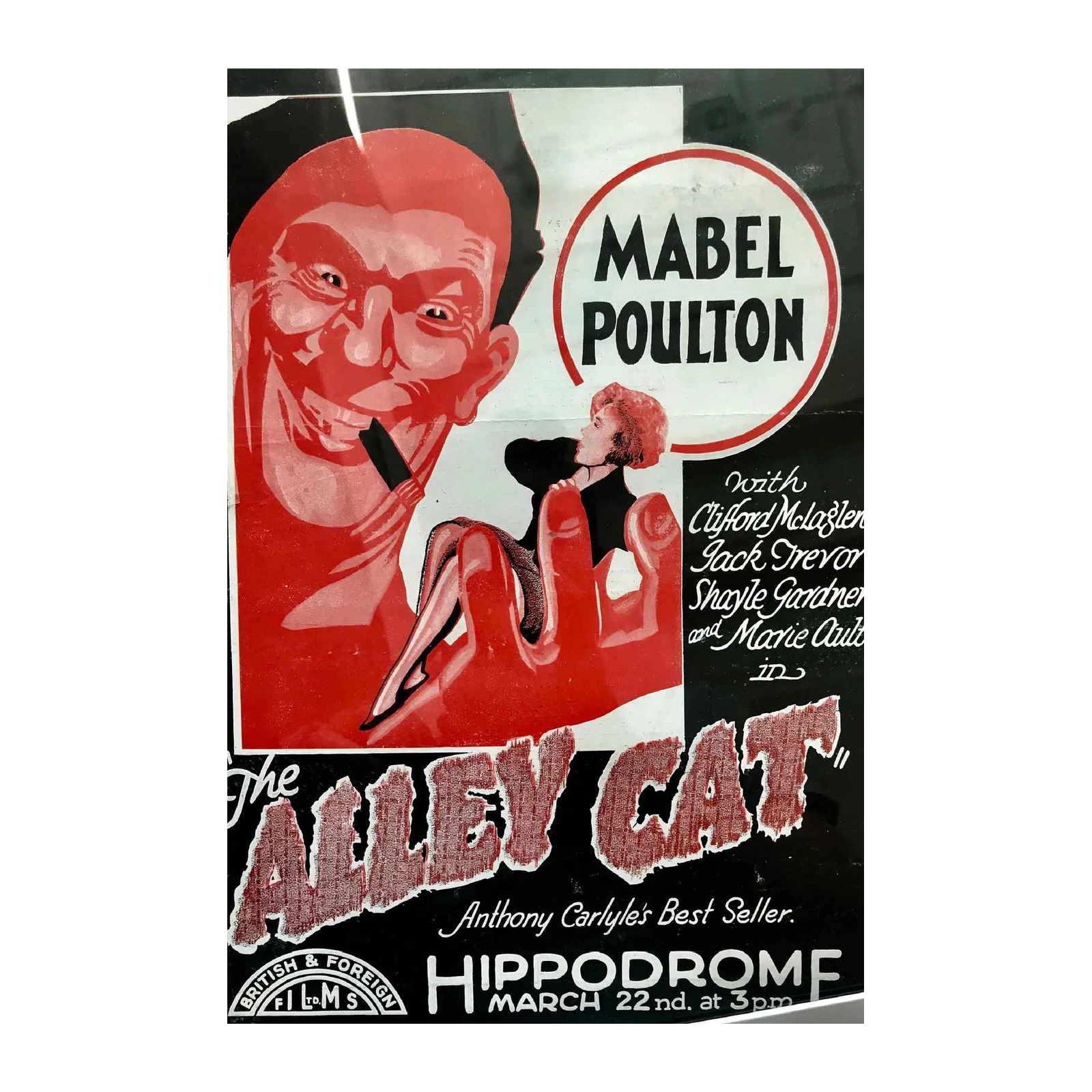 Vintage 'The Alley Cat' Movie Poster Wall Art