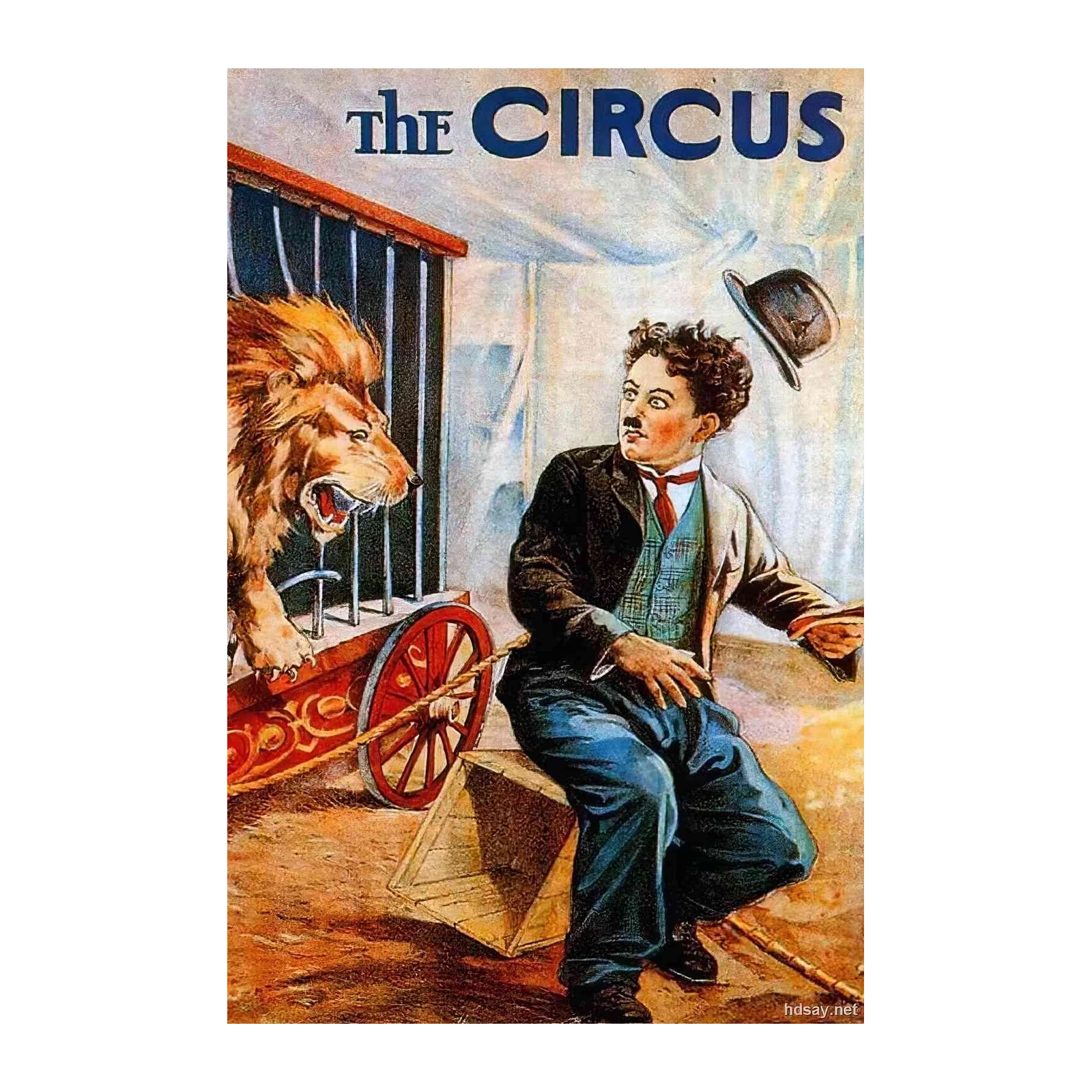 Charlie Chaplin "The Circus" Vintage Movie Poster Wall Art