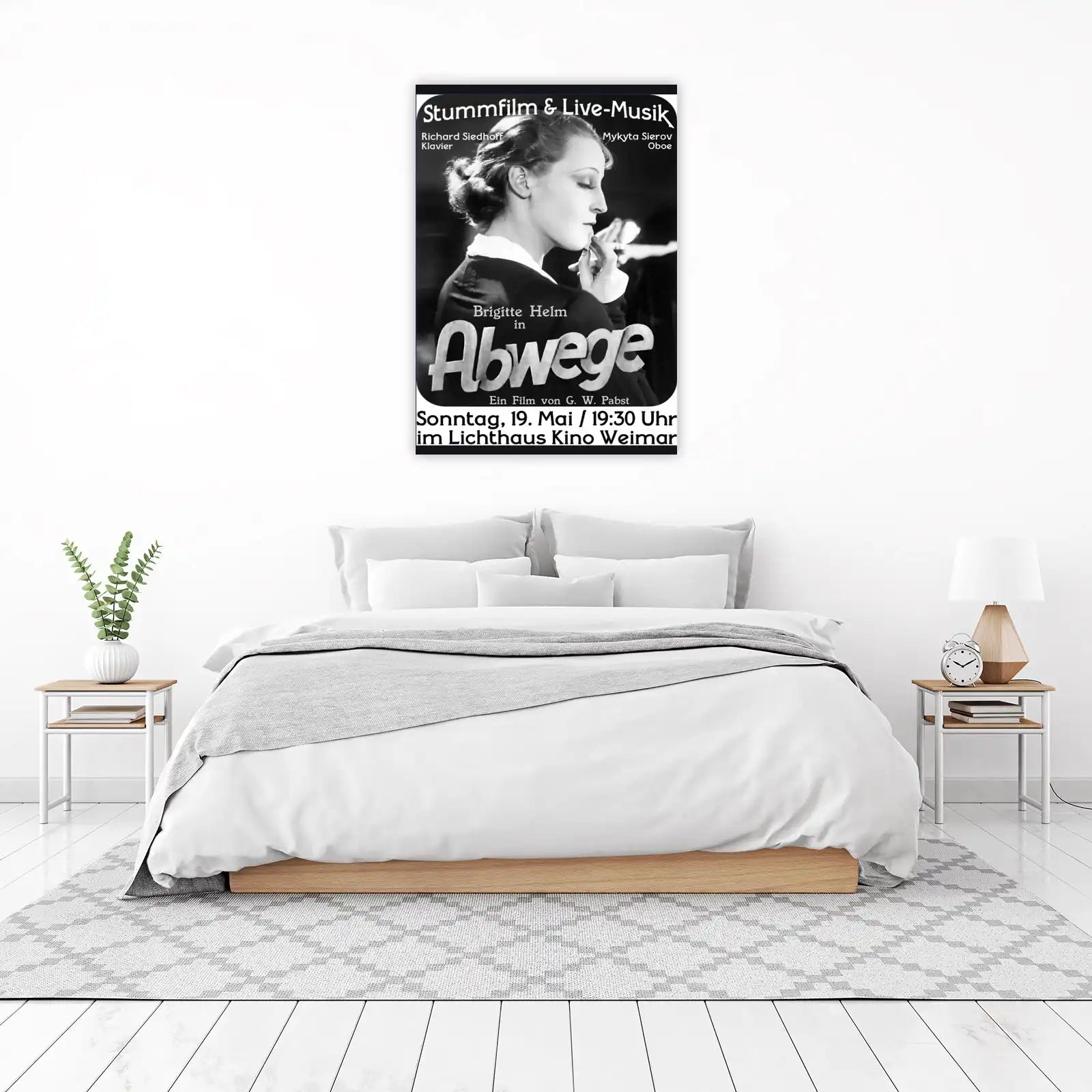 Brigitte Helm Abwege Vintage German Silent Film Wall Art