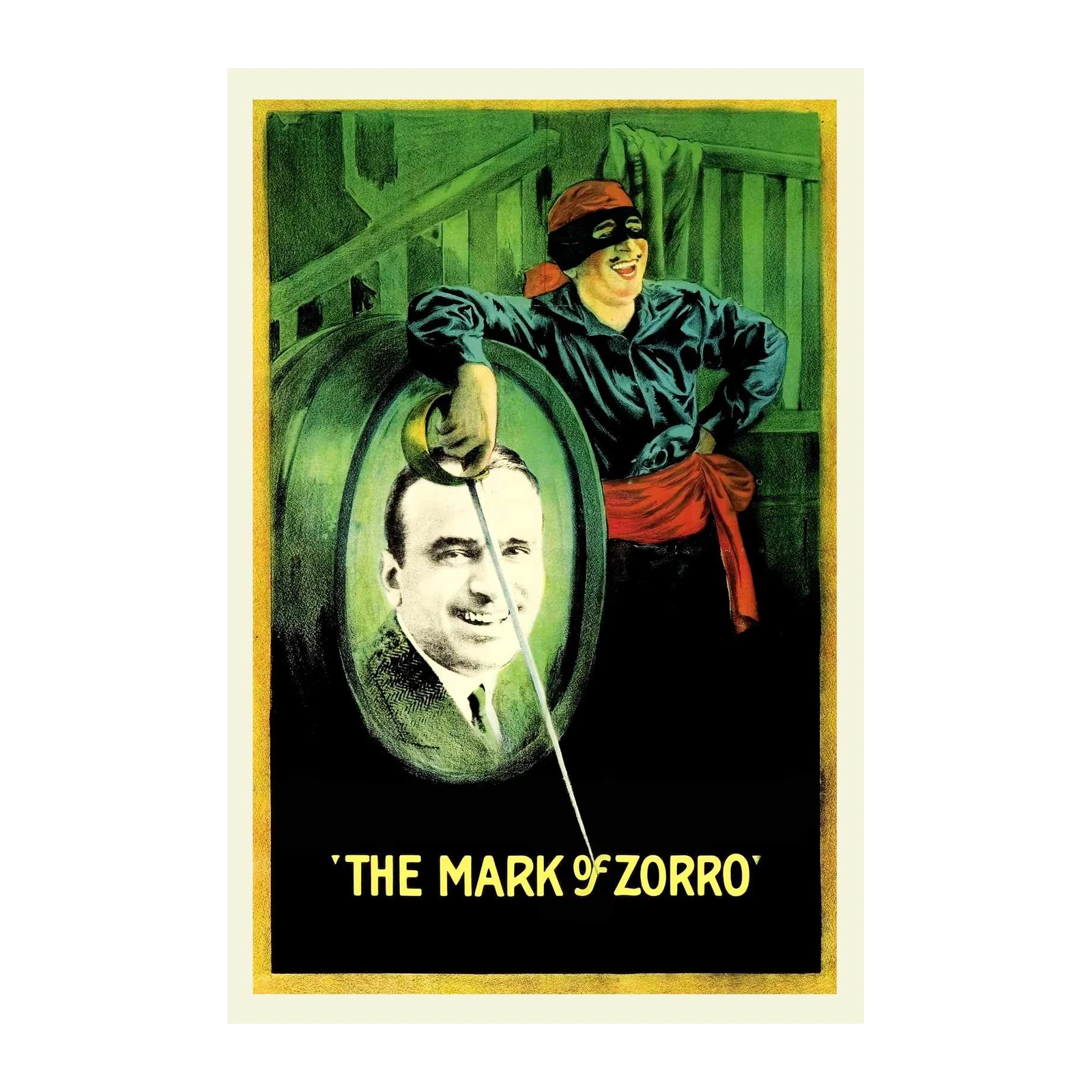 The Mark of Zorro Vintage Movie Poster Wall Art