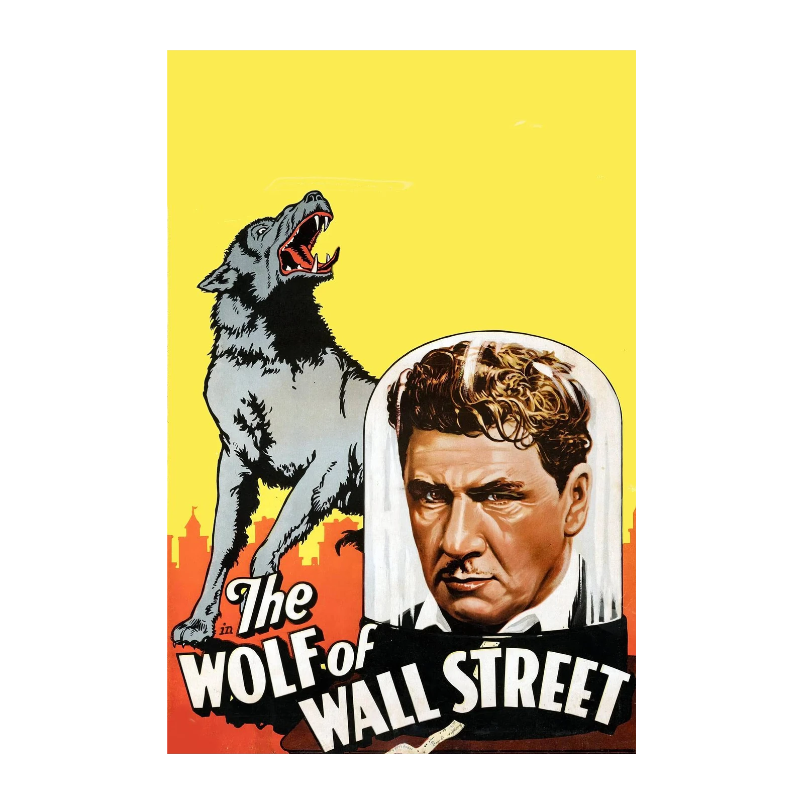 The Wolf of Wall Street Vintage Movie Poster Wall Art