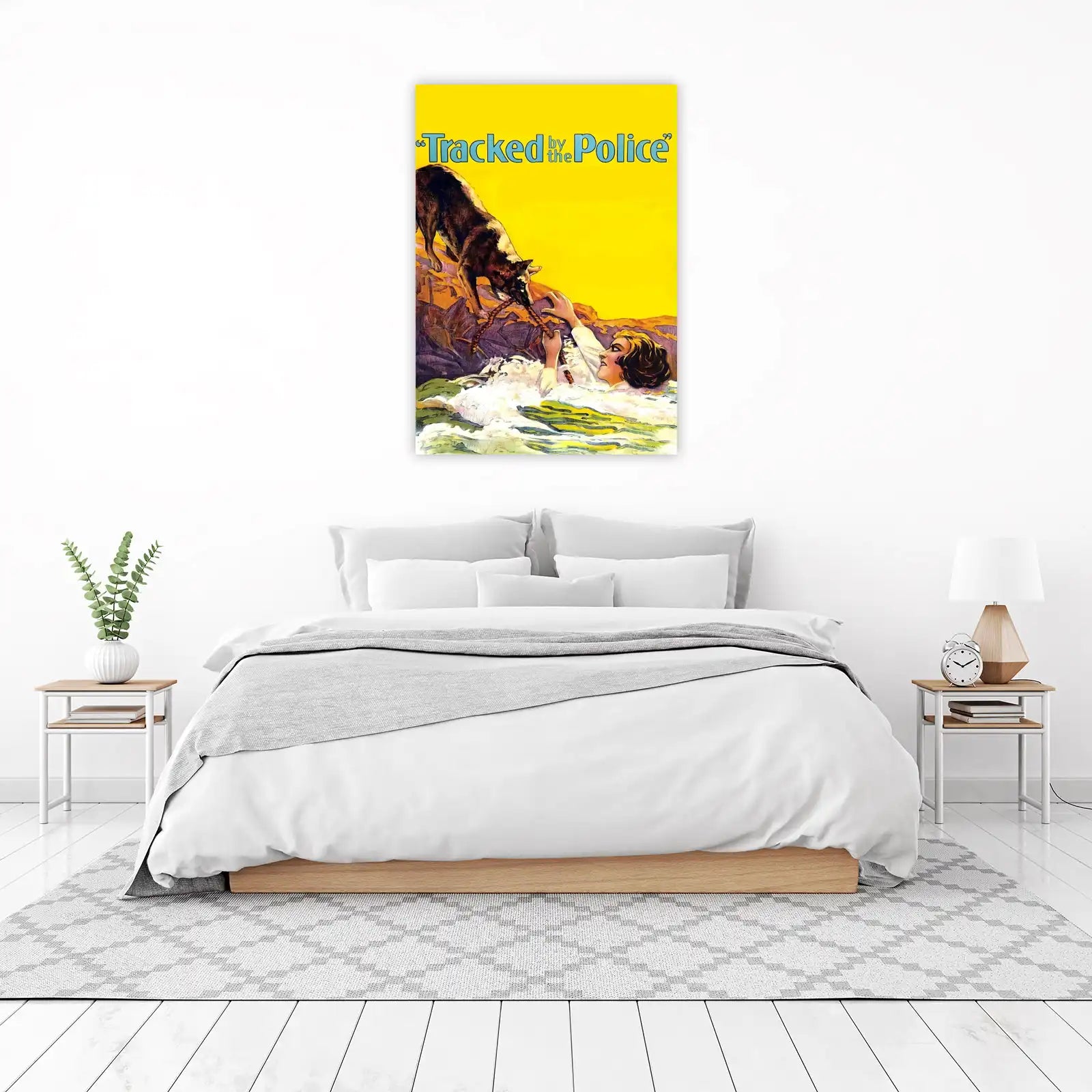 Vintage Tracked by Police Dog Wall Art