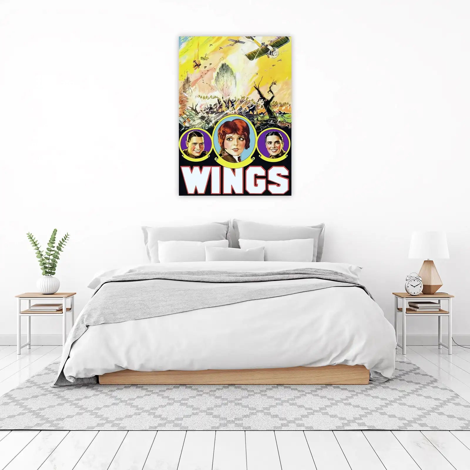 Vintage WINGS Movie Poster Wall Art