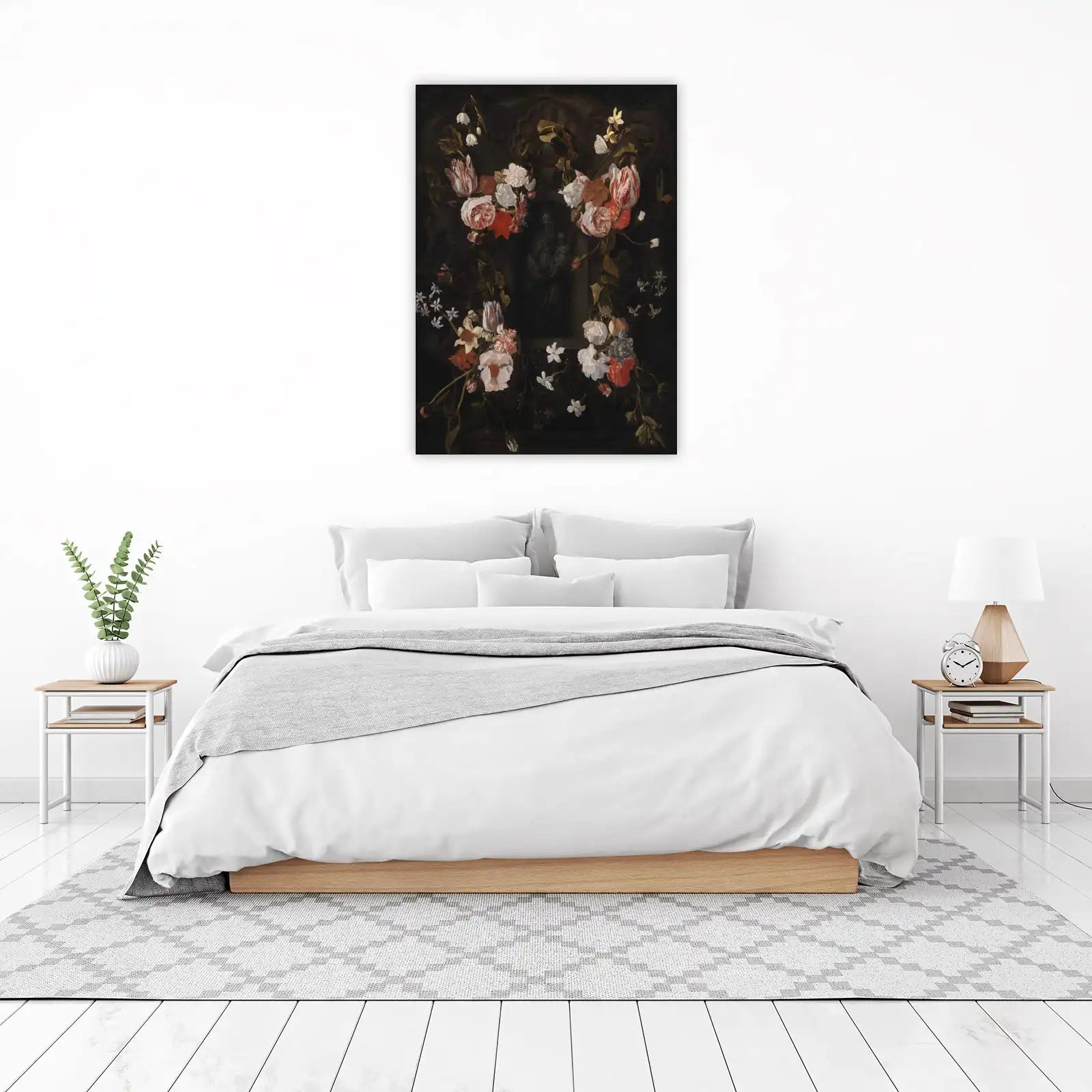 Madonna & Flowers Wall Art
