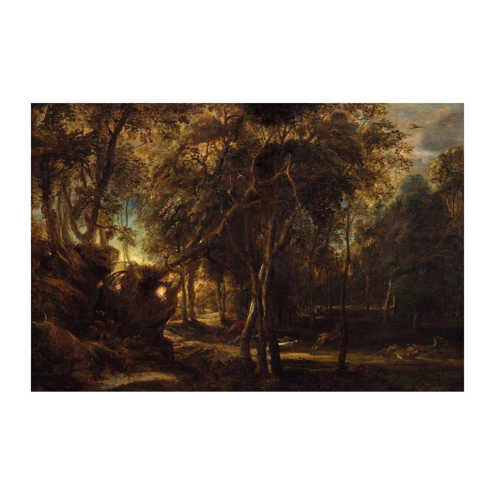 Enchanted Forest Deer Wall Art | Nature Landscape Art