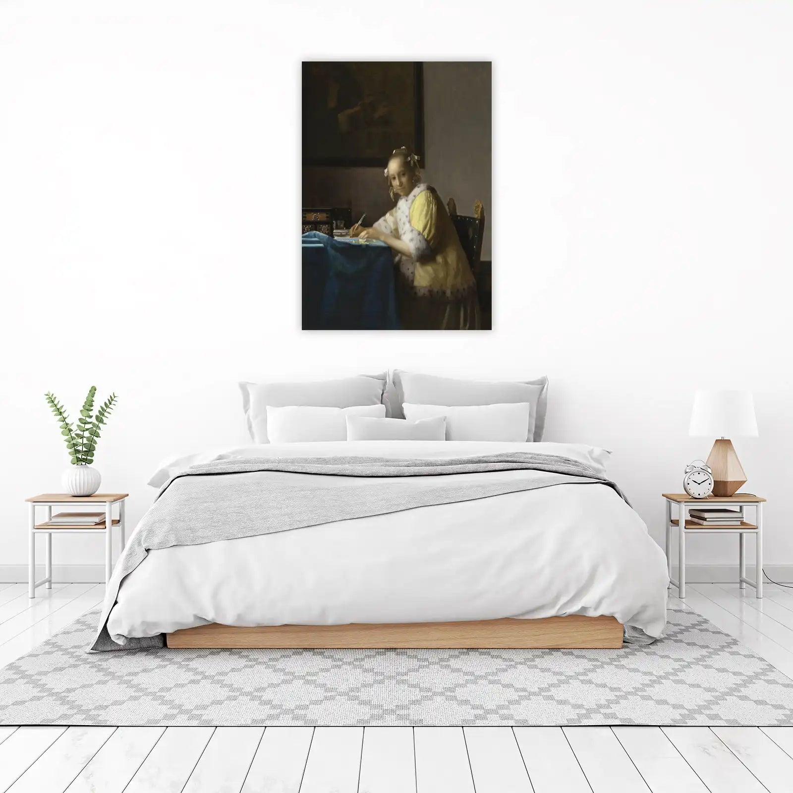 Young Woman Writing Wall Art - Vermeer Classic Art