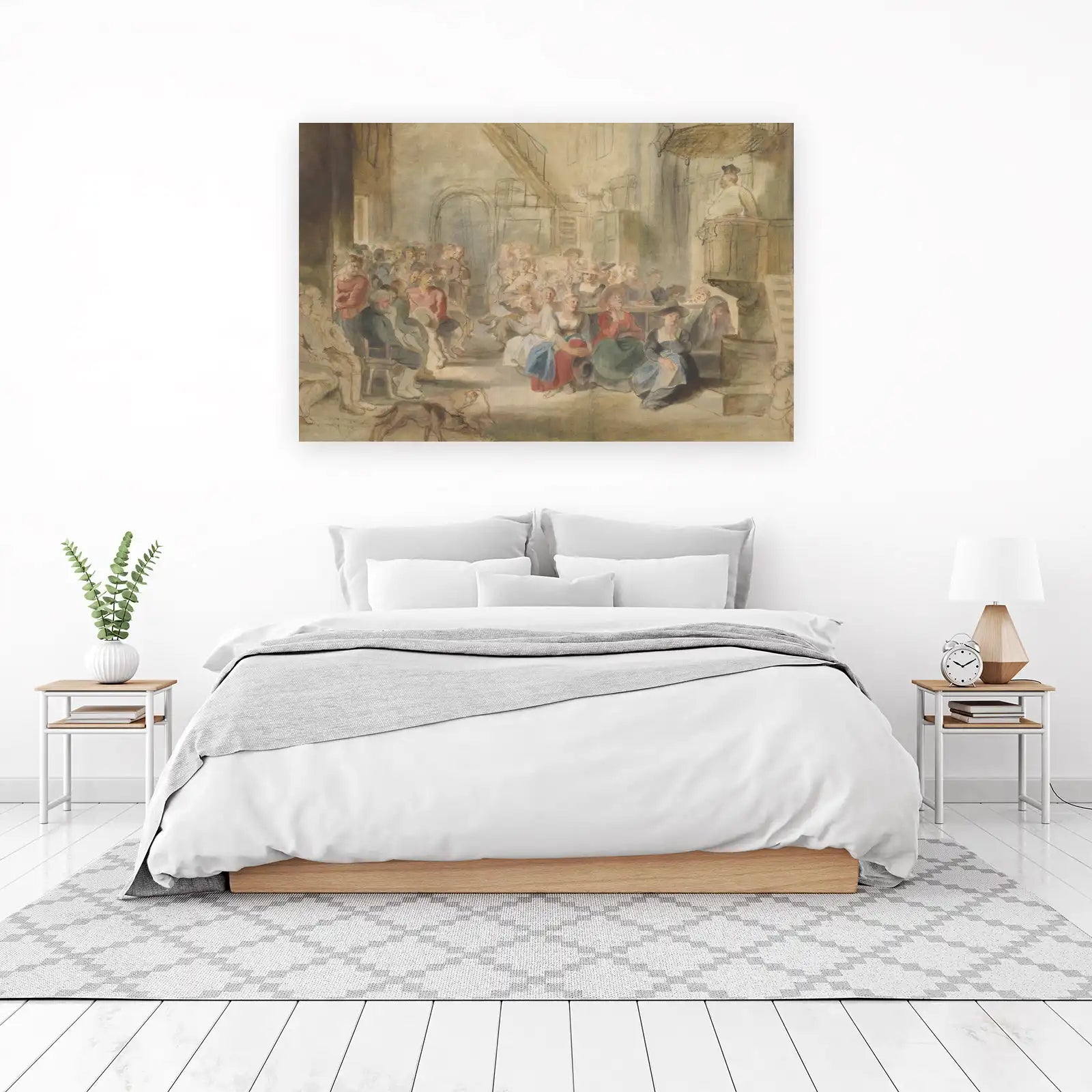 Vintage Audience Gathering Wall Art