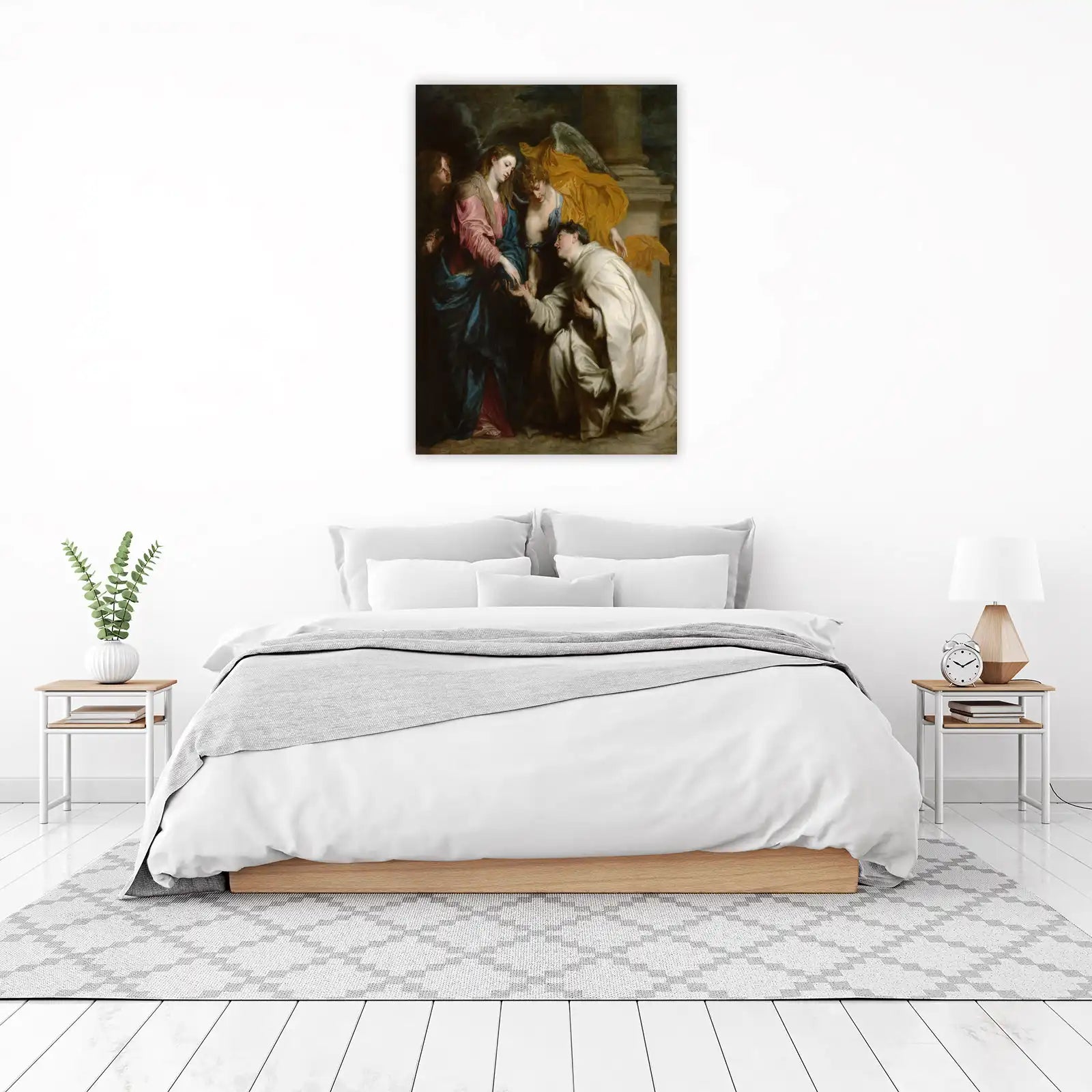 Baroque Visionary Saint Artwork Wall Art