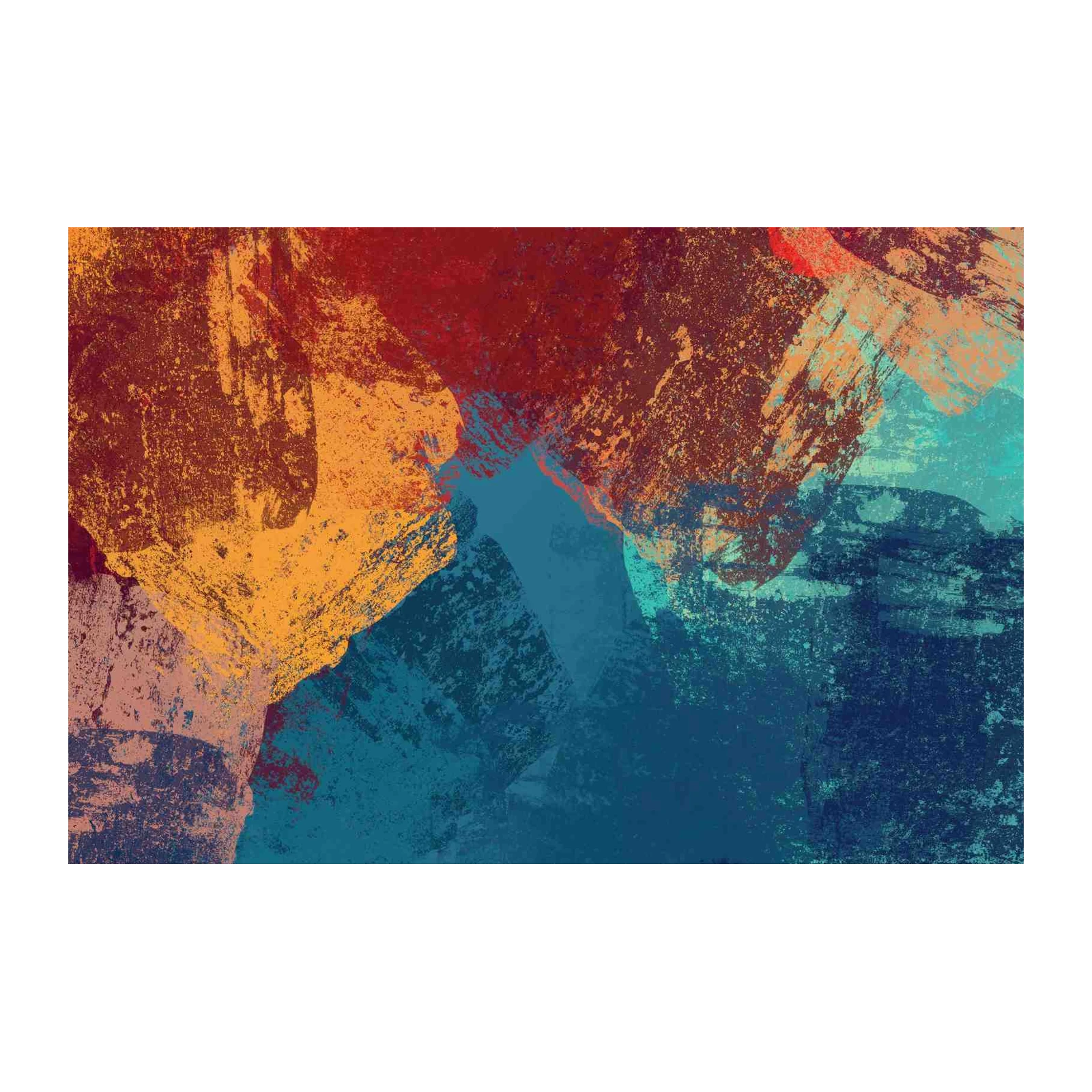 Vibrant Abstract Splash Wall Art
